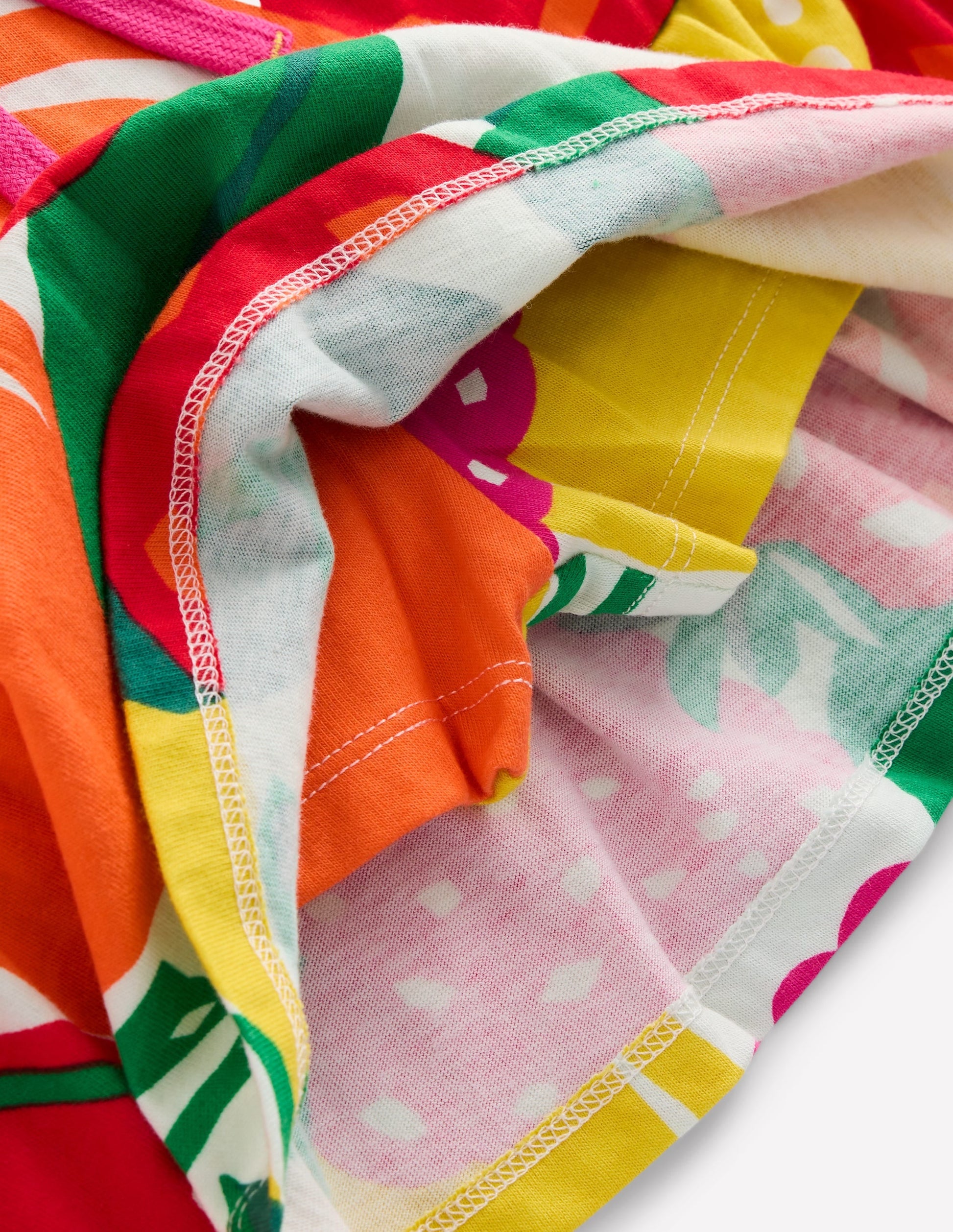 Tiered Jersey Skort-Multi Giant Fruit-3