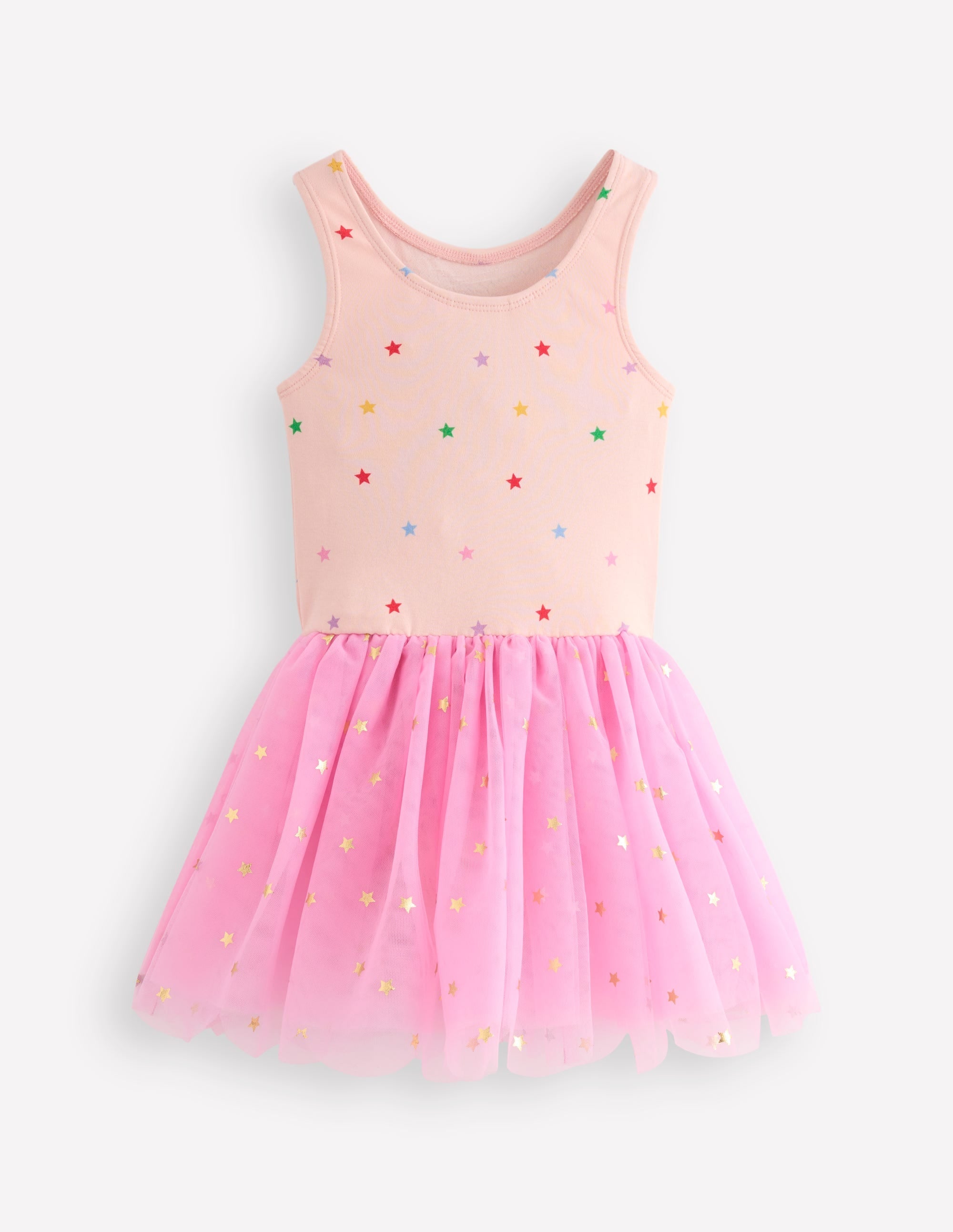Magical Tutu Dress-Vintage Mauve Foil Stars - Image 2