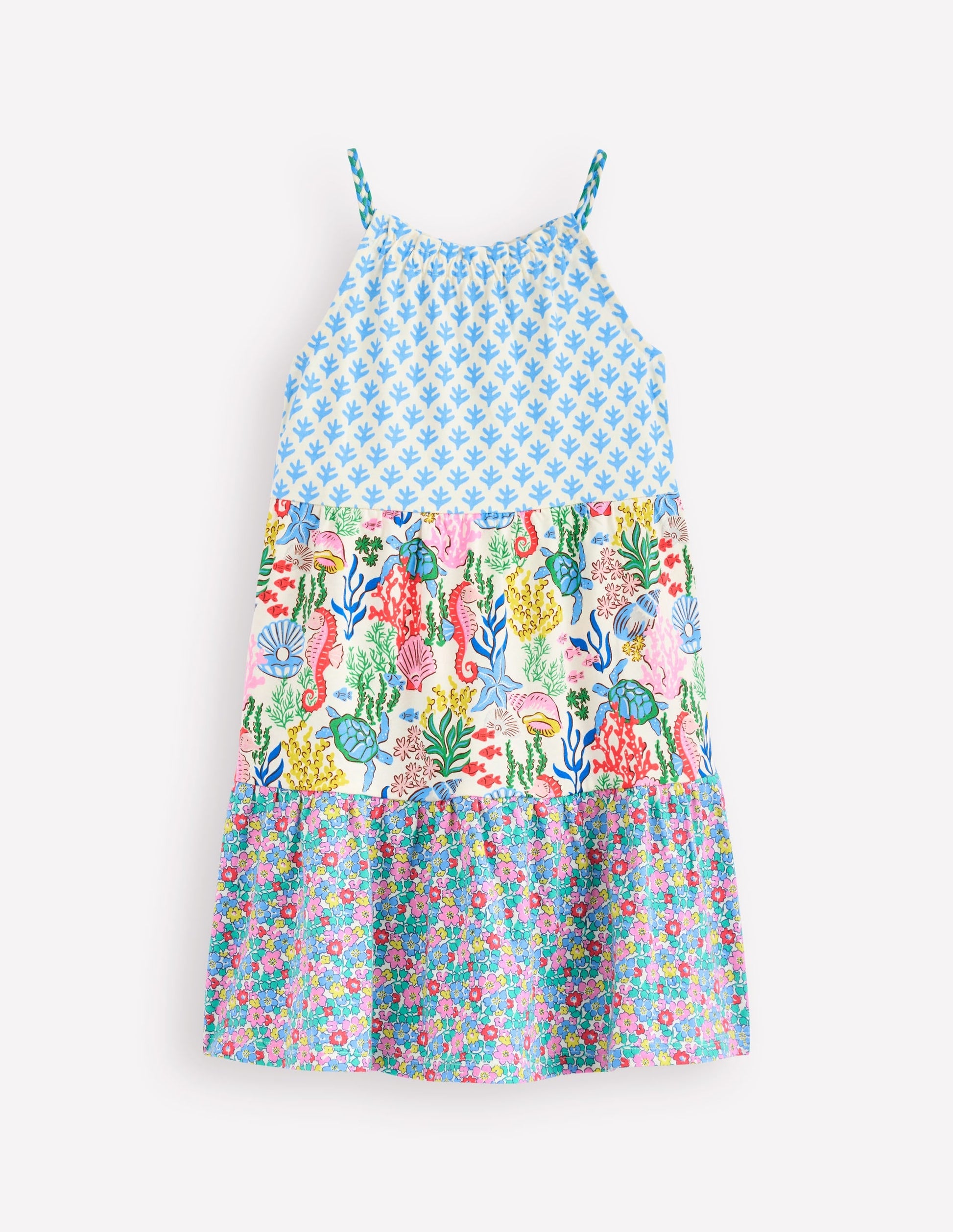 Enola Hotchpotch Jersey Dress-Multi Flowerbed-1