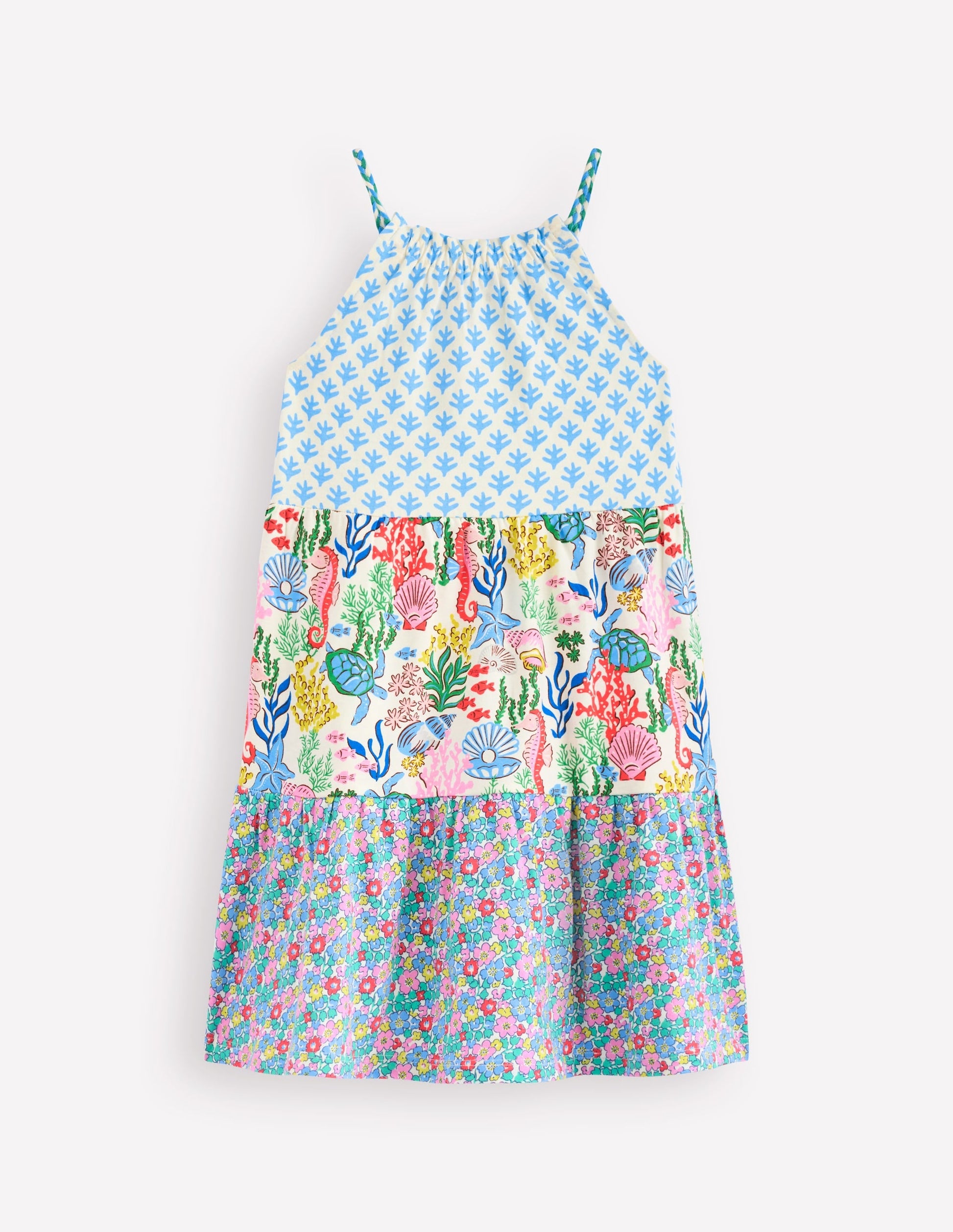 Enola Hotchpotch Jersey Dress-Multi Flowerbed-2
