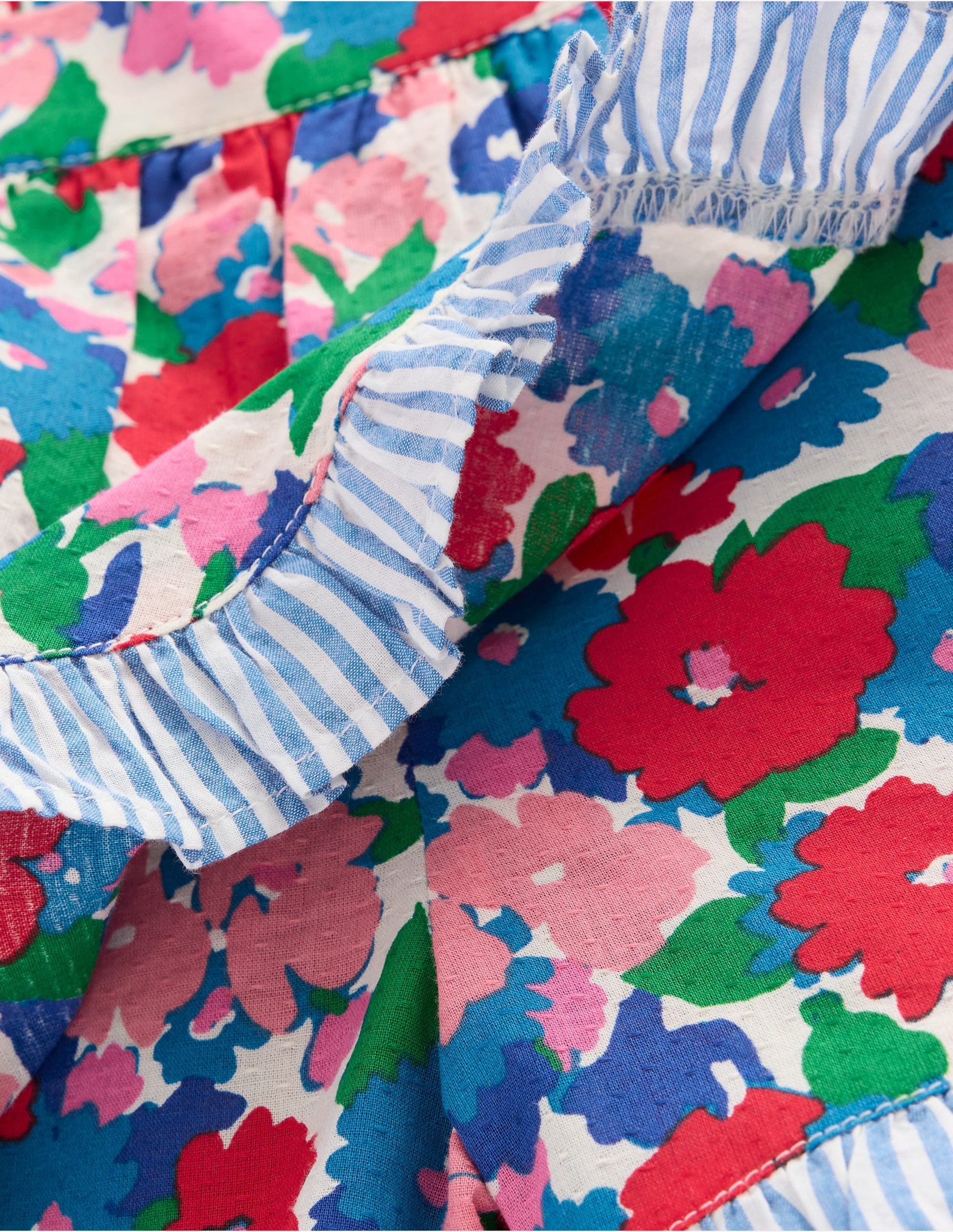 Wrap Frill Skort-Multi Flower Bunch-3