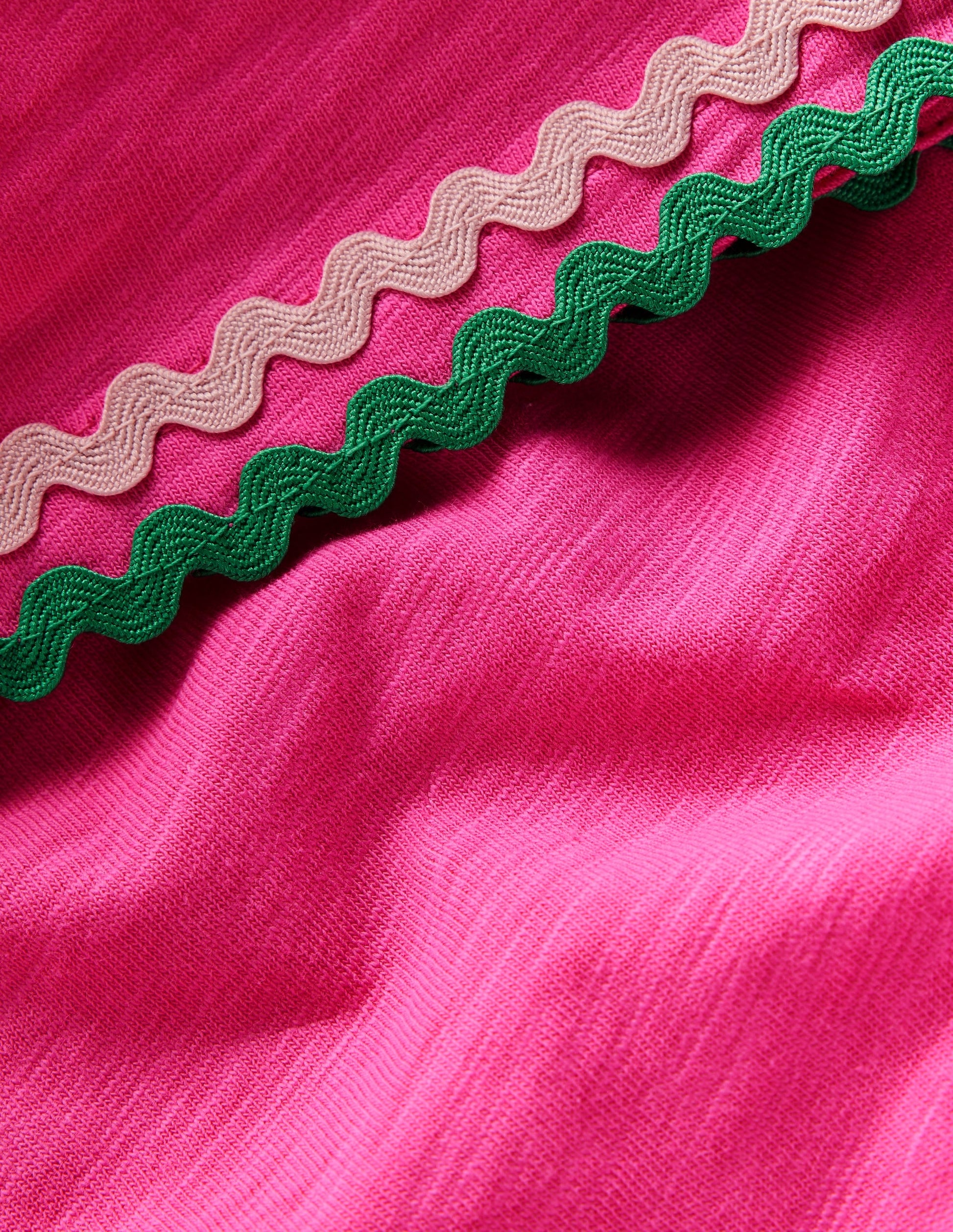 Trim Detail Pretty Top-Sorbet Pink-3
