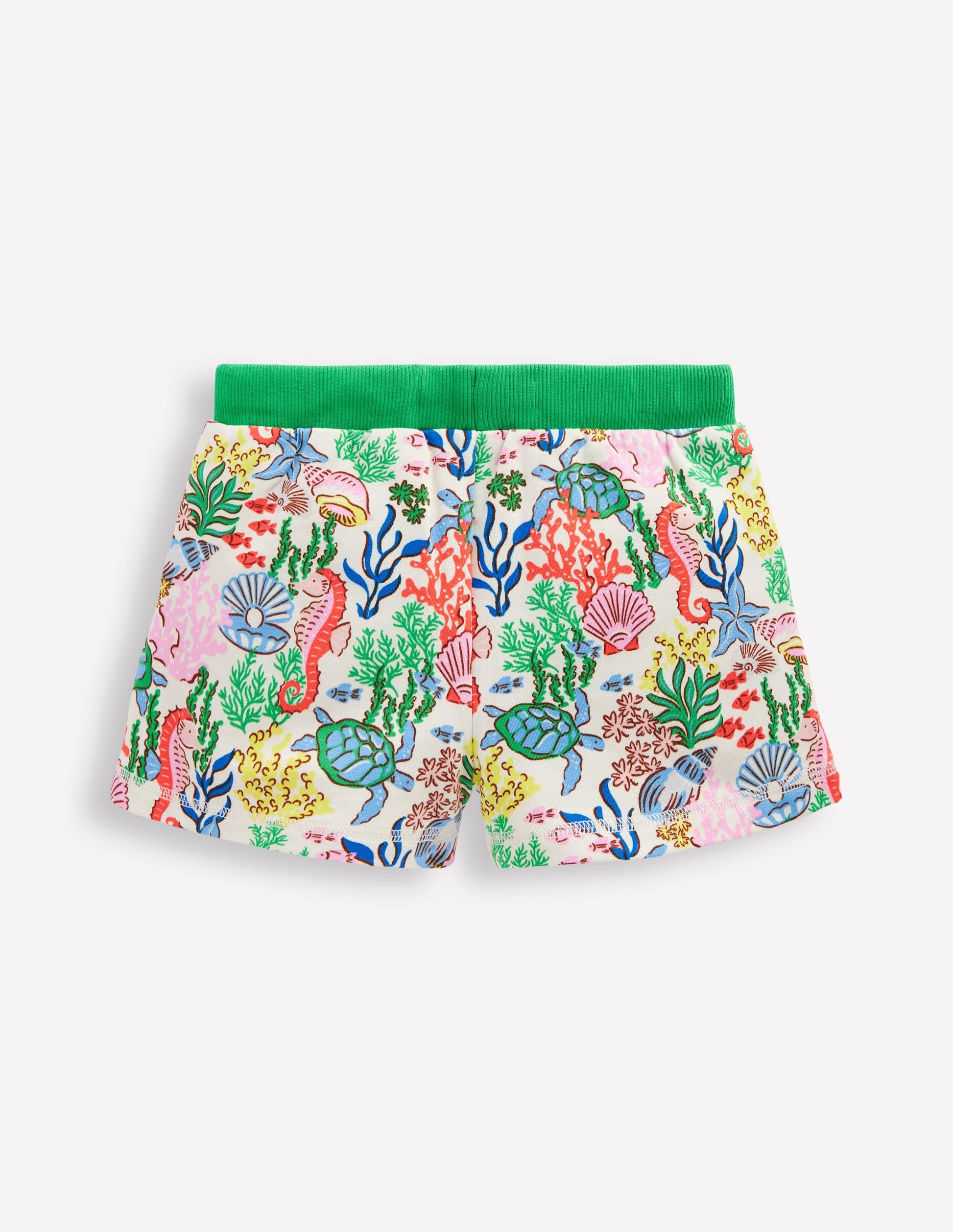 Printed Jersey Shorts-Multi Coral Cove-2