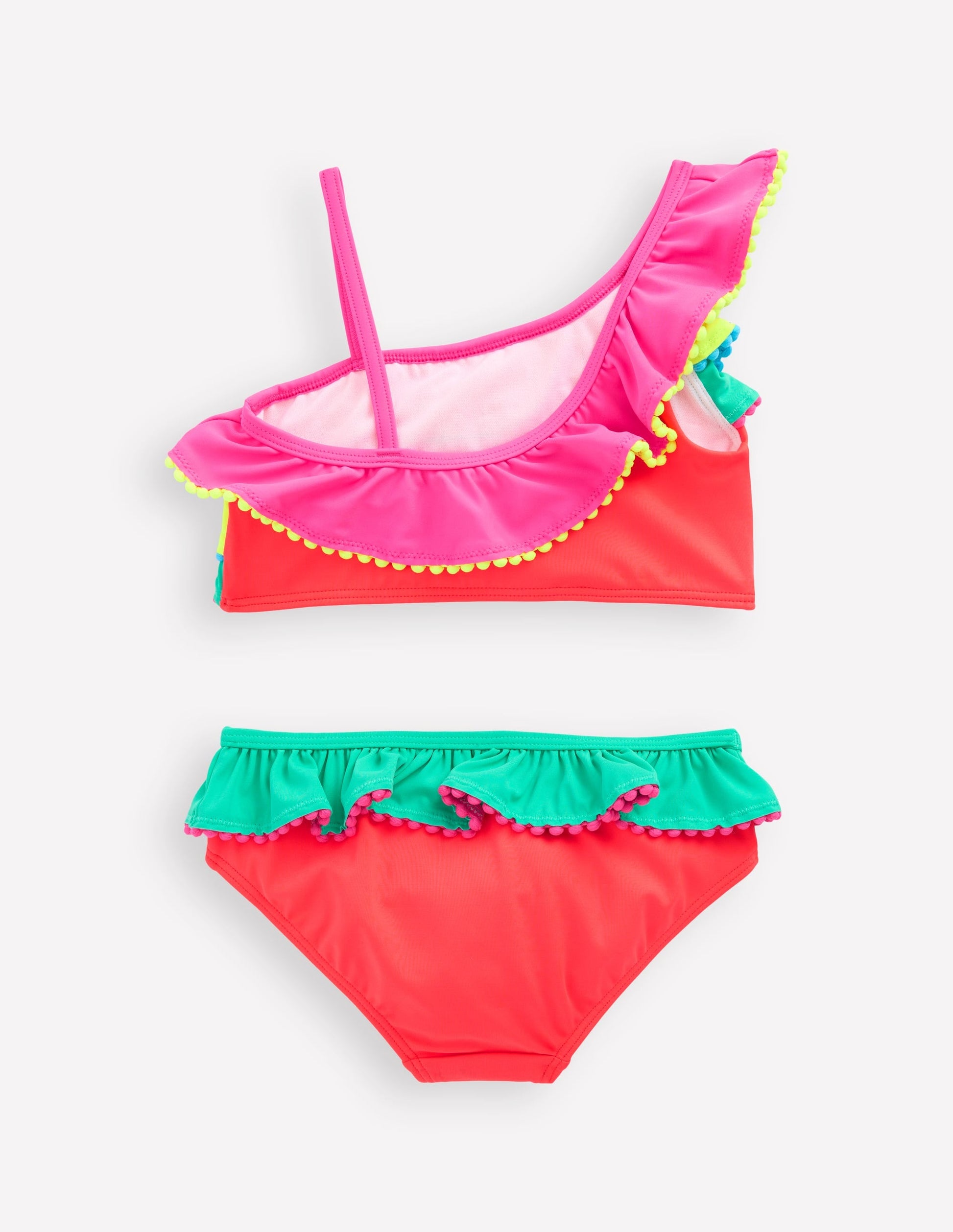 Multi Frill Bikini-Colourblock-2