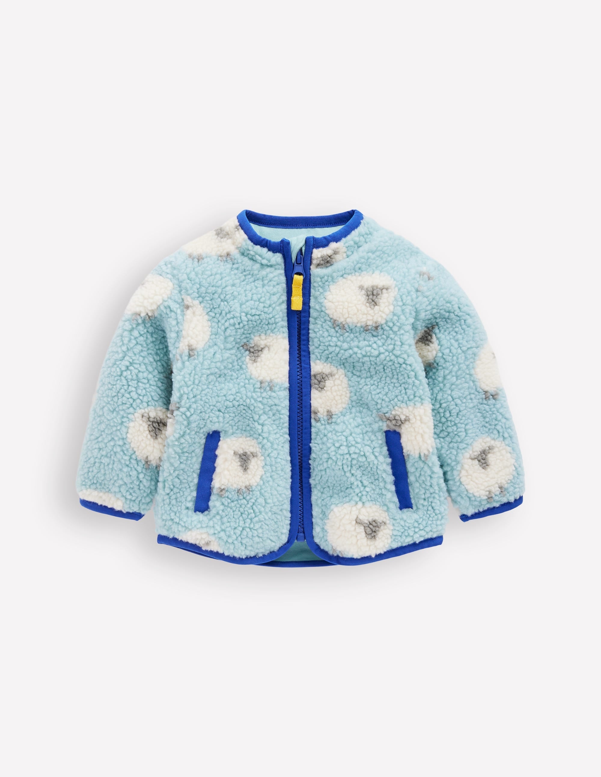 Borg Fleece-Vintage Blue Sheep - Image 1