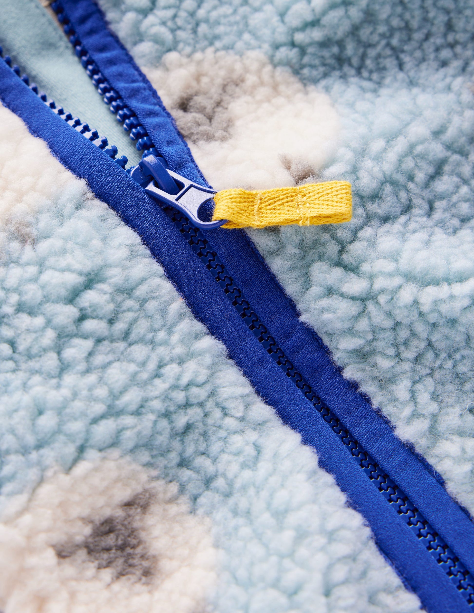 Borg Fleece-Vintage Blue Sheep-3