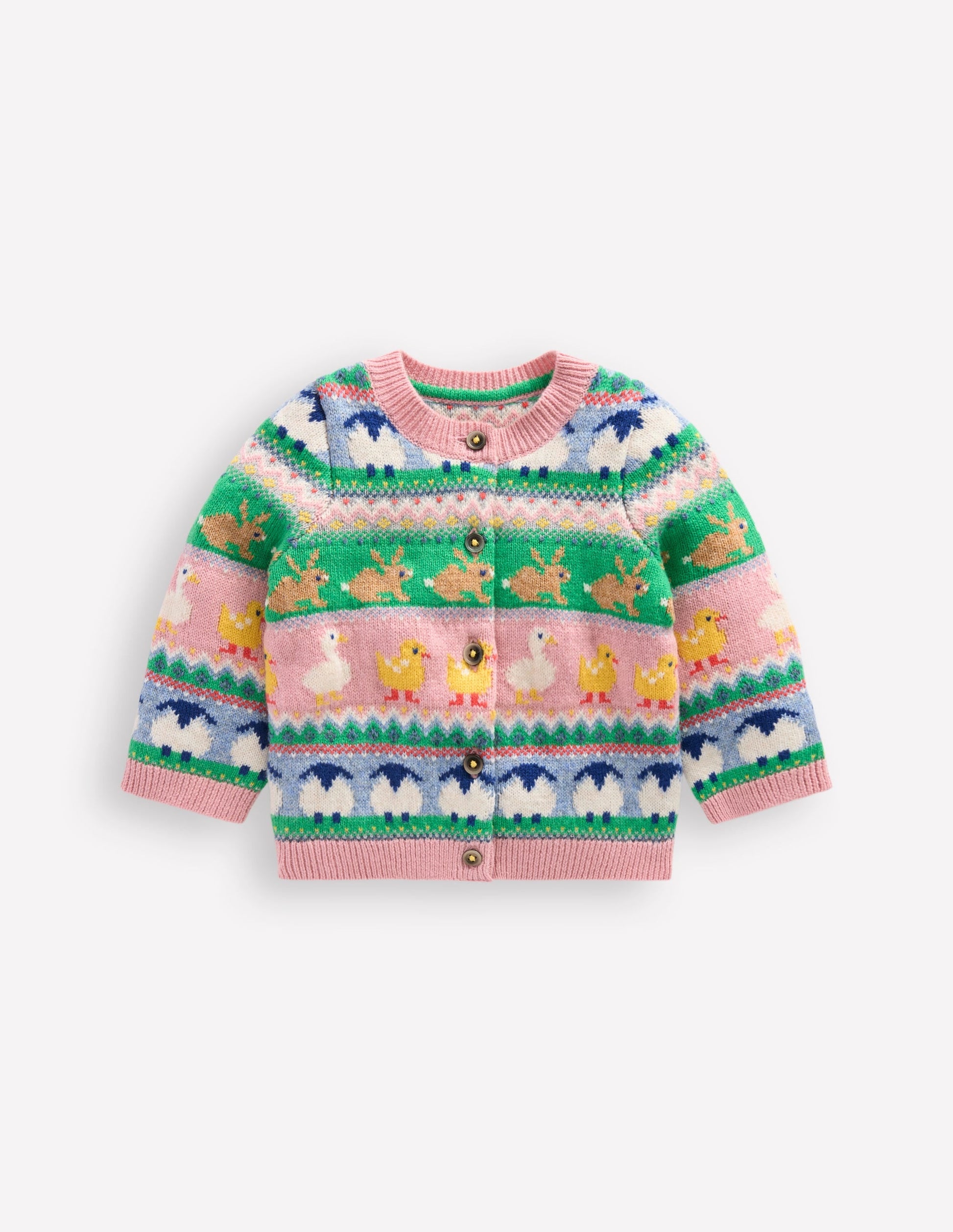 Edie Fair Isle Cardigan-Multi Easter Fair Isle-2