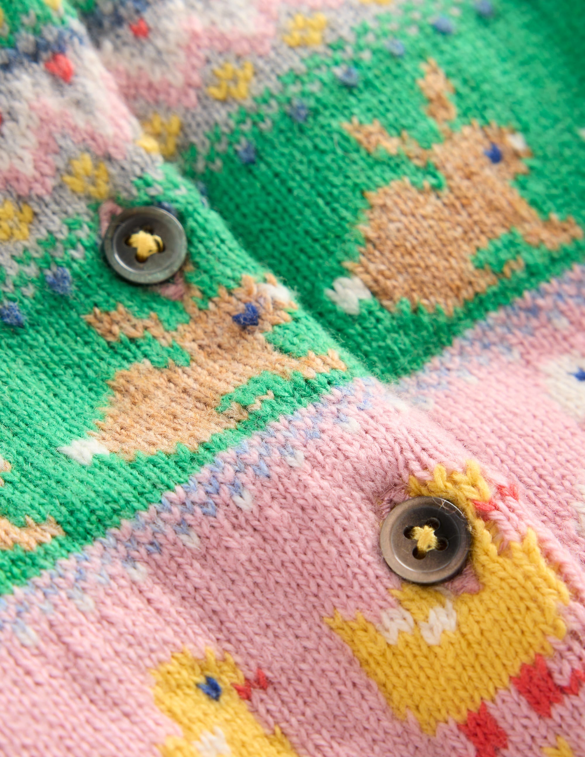 Edie Fair Isle Cardigan-Multi Easter Fair Isle - Image 4