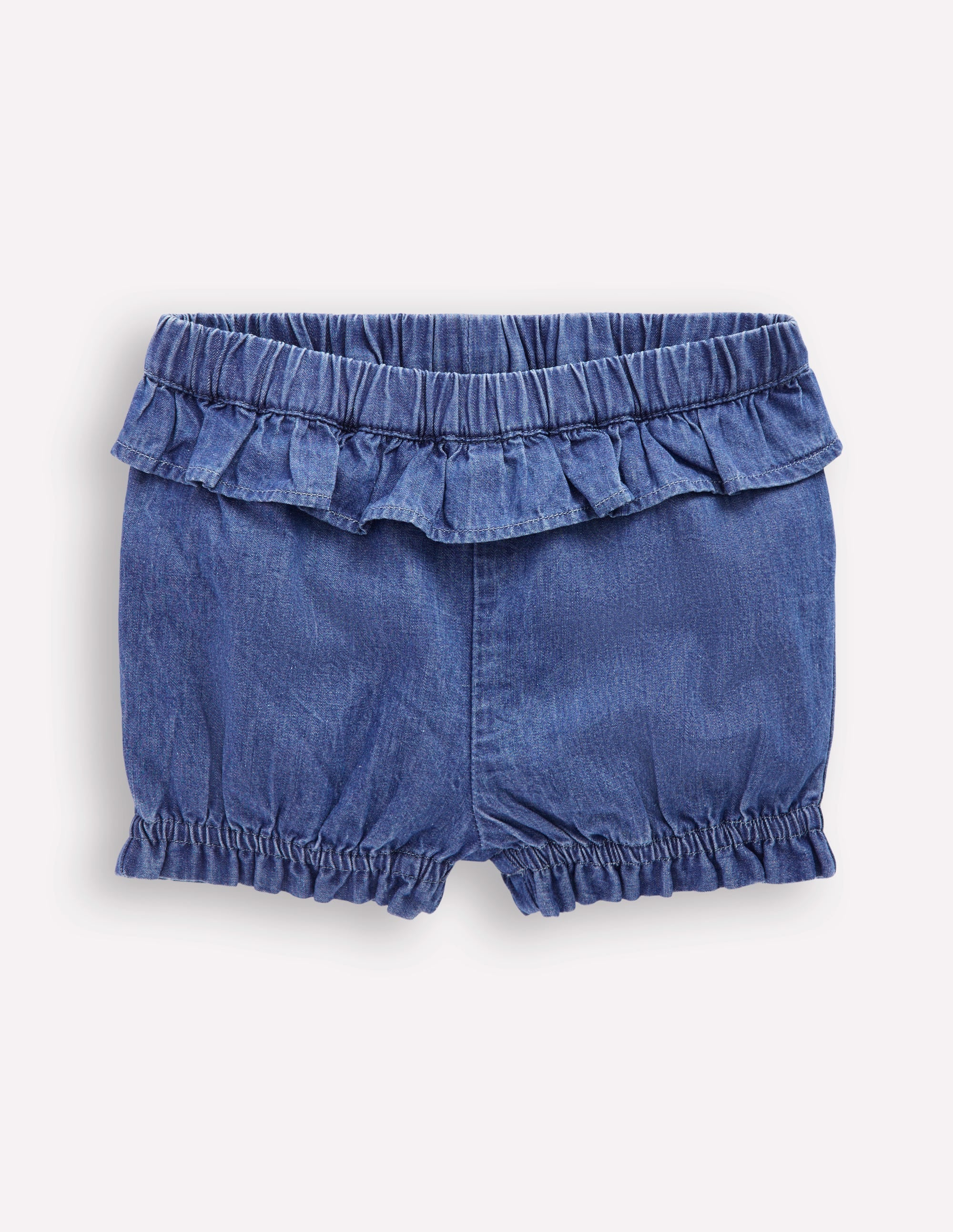 Girls Chambray Bloomer-Light Vintage Denim - Image 1