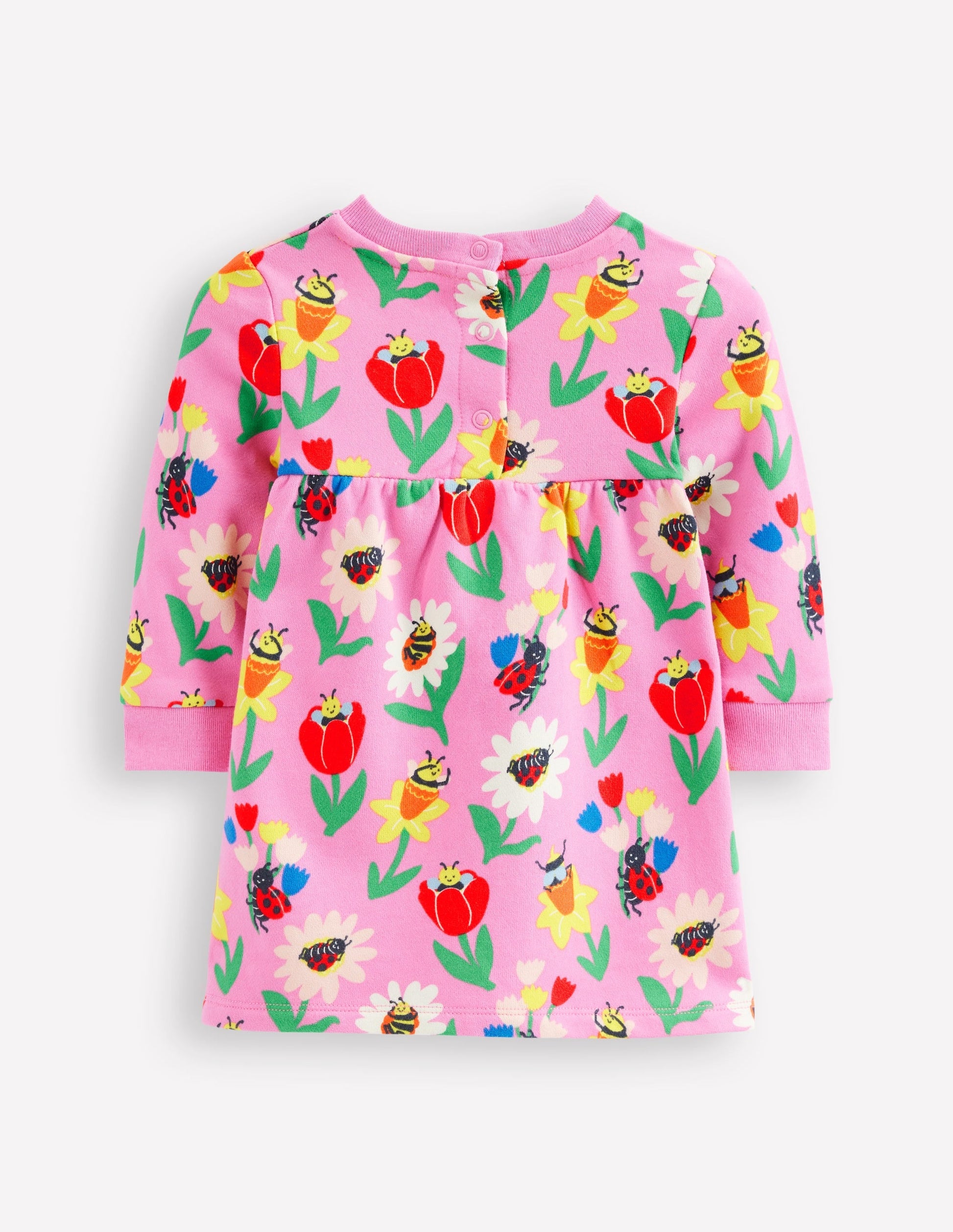 Sweatshirt Dress-Sugared Lilac Spring Garden-2