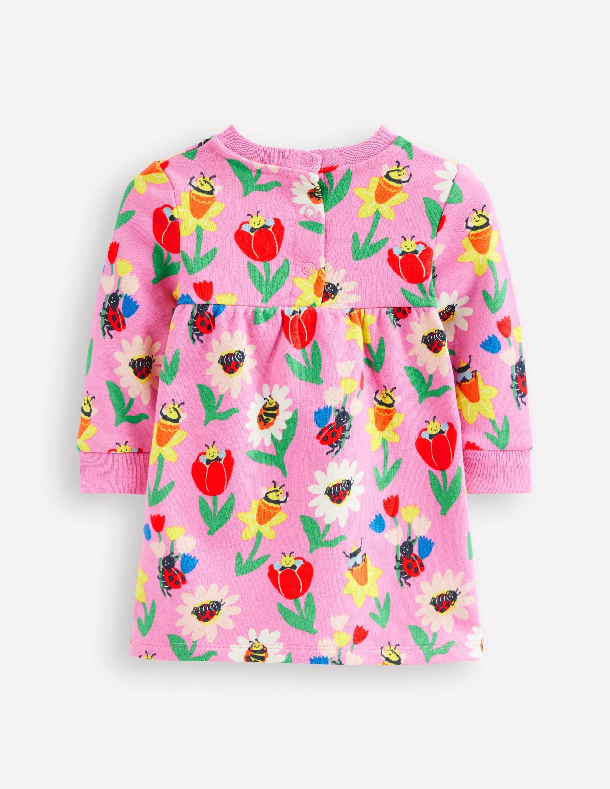 Sweatshirt Dress-Sugared Lilac Spring Garden - Image 2
