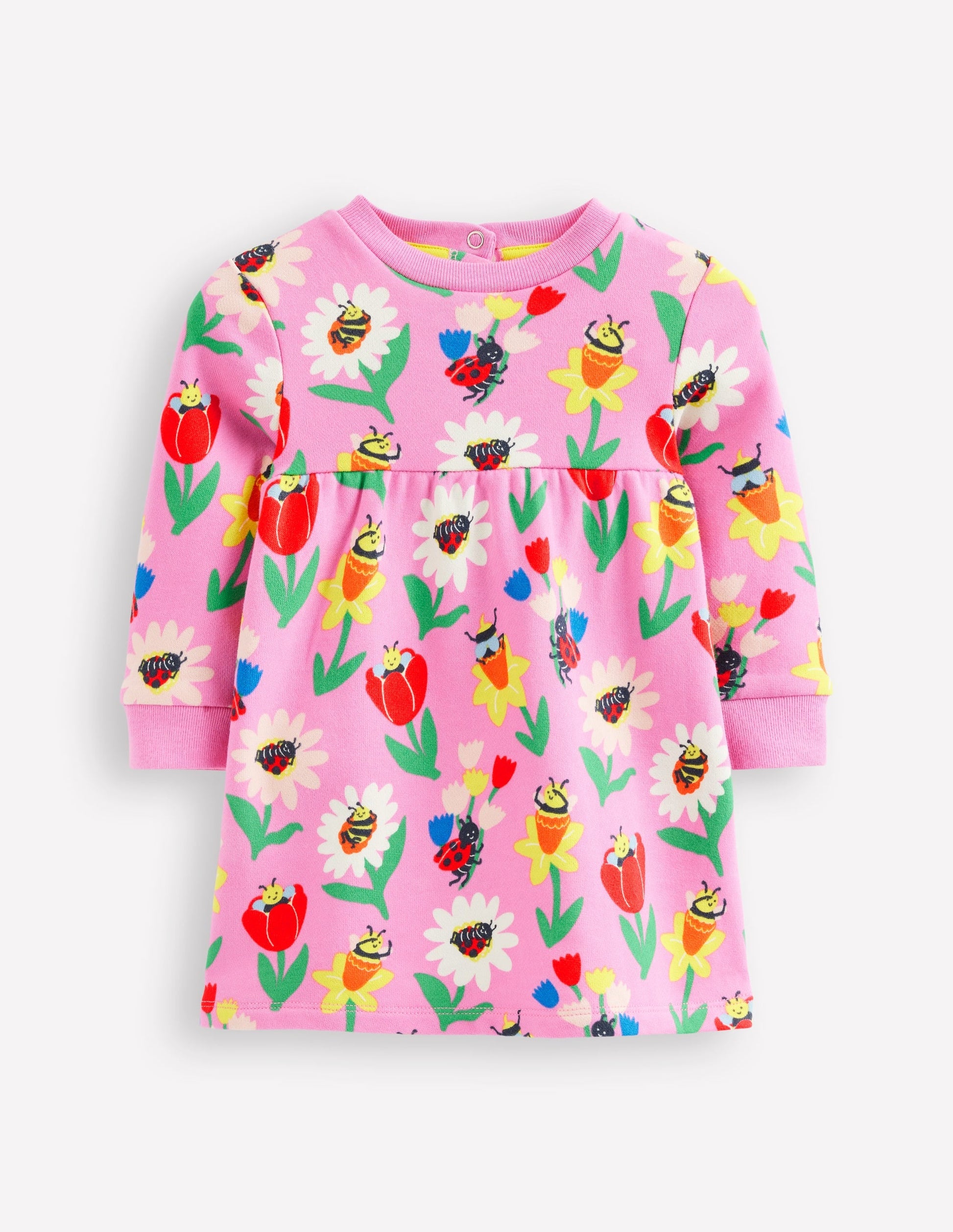 Sweatshirt Dress-Sugared Lilac Spring Garden-1