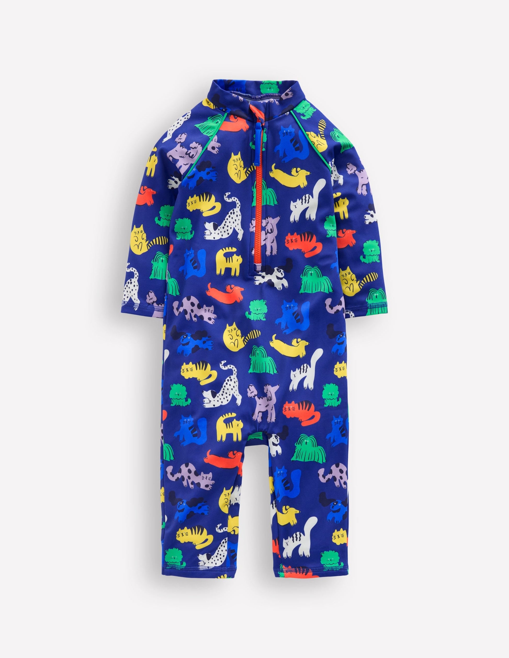 Fun Sun Safe Surfsuit-Sapphire Blue Rainbow Pets-1