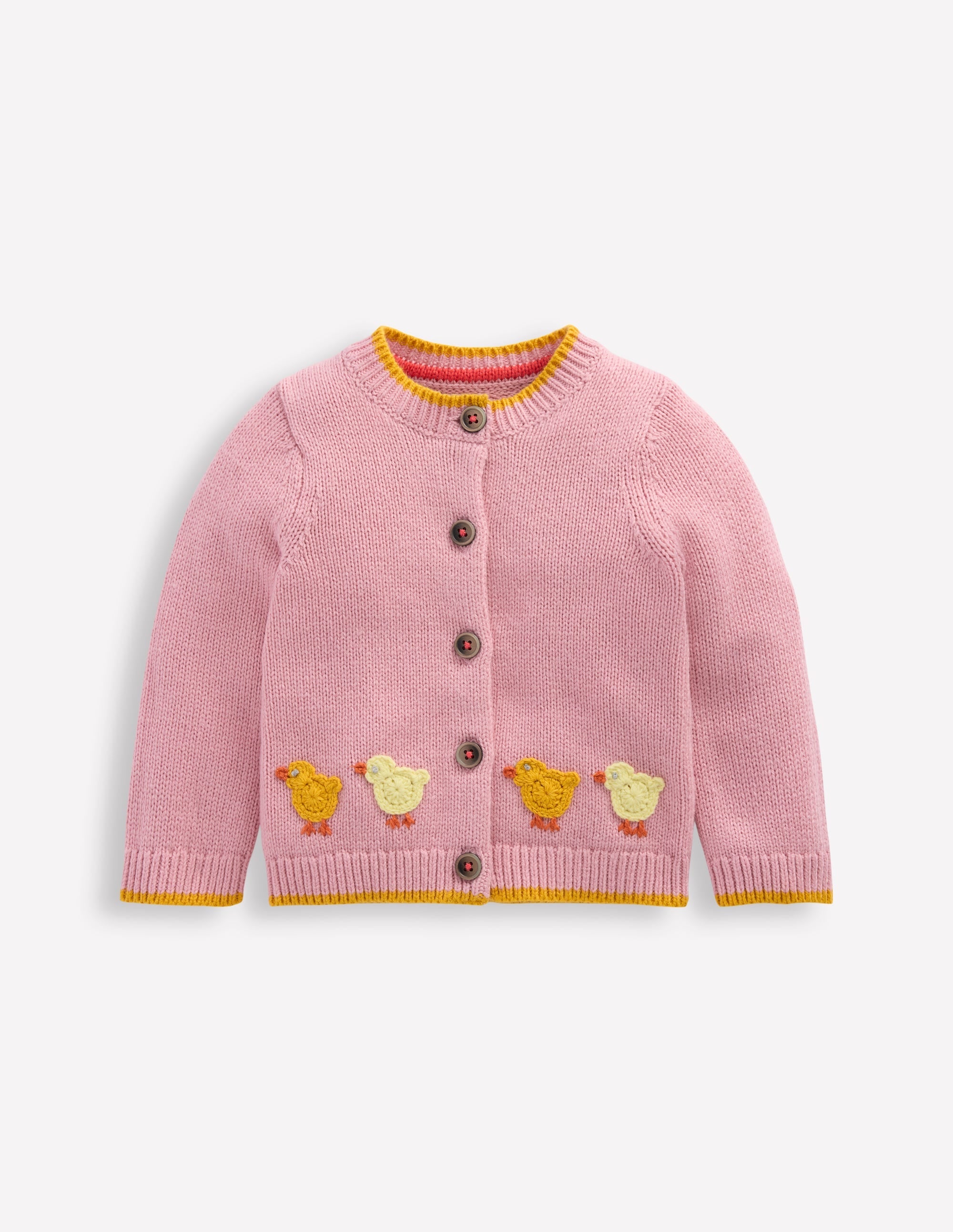 Fun Logo Cardigan-Vintage Pink Chicks - Image 1