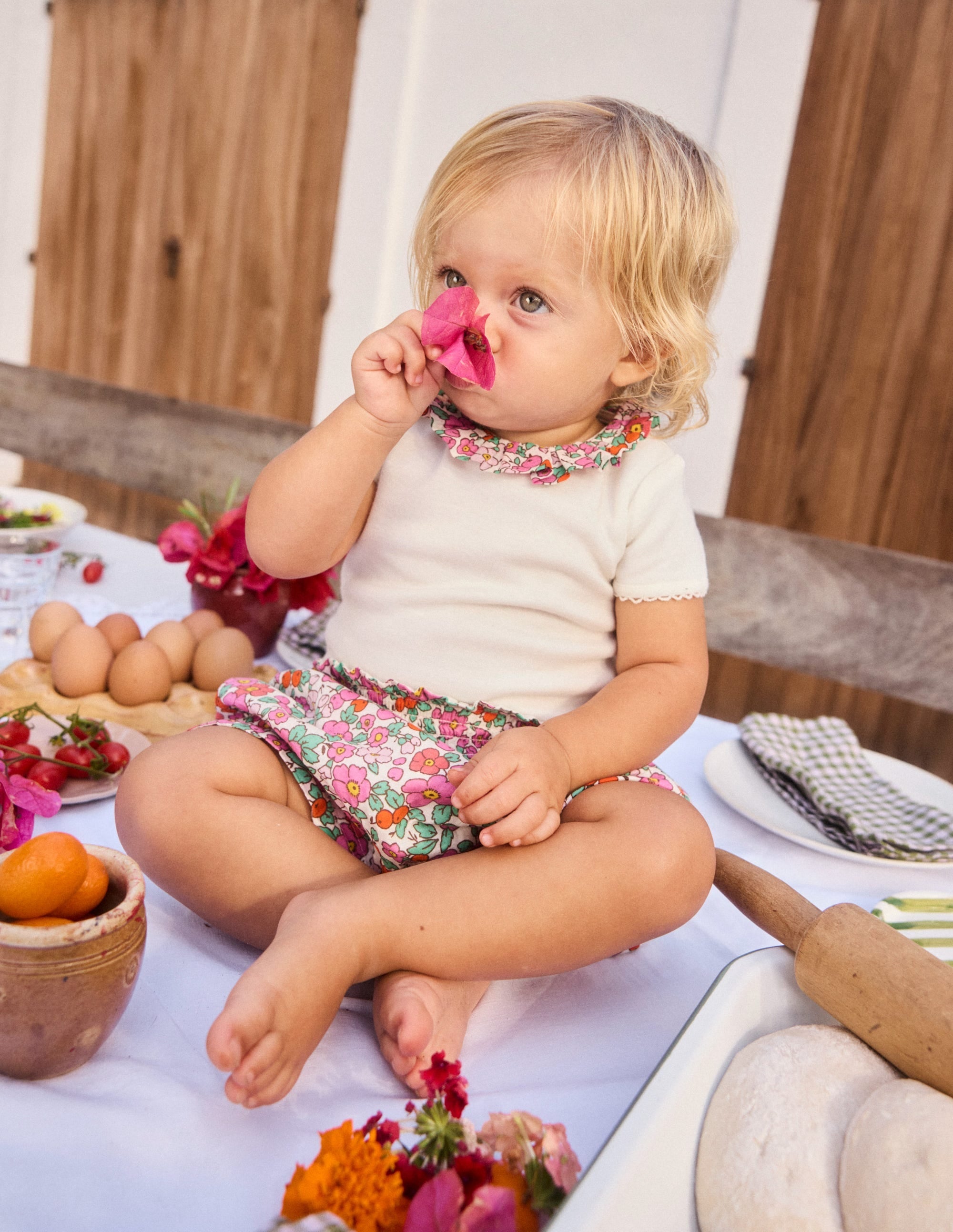 Nostalgic Play Set-Pink Apple Blossom Floral - Image 1