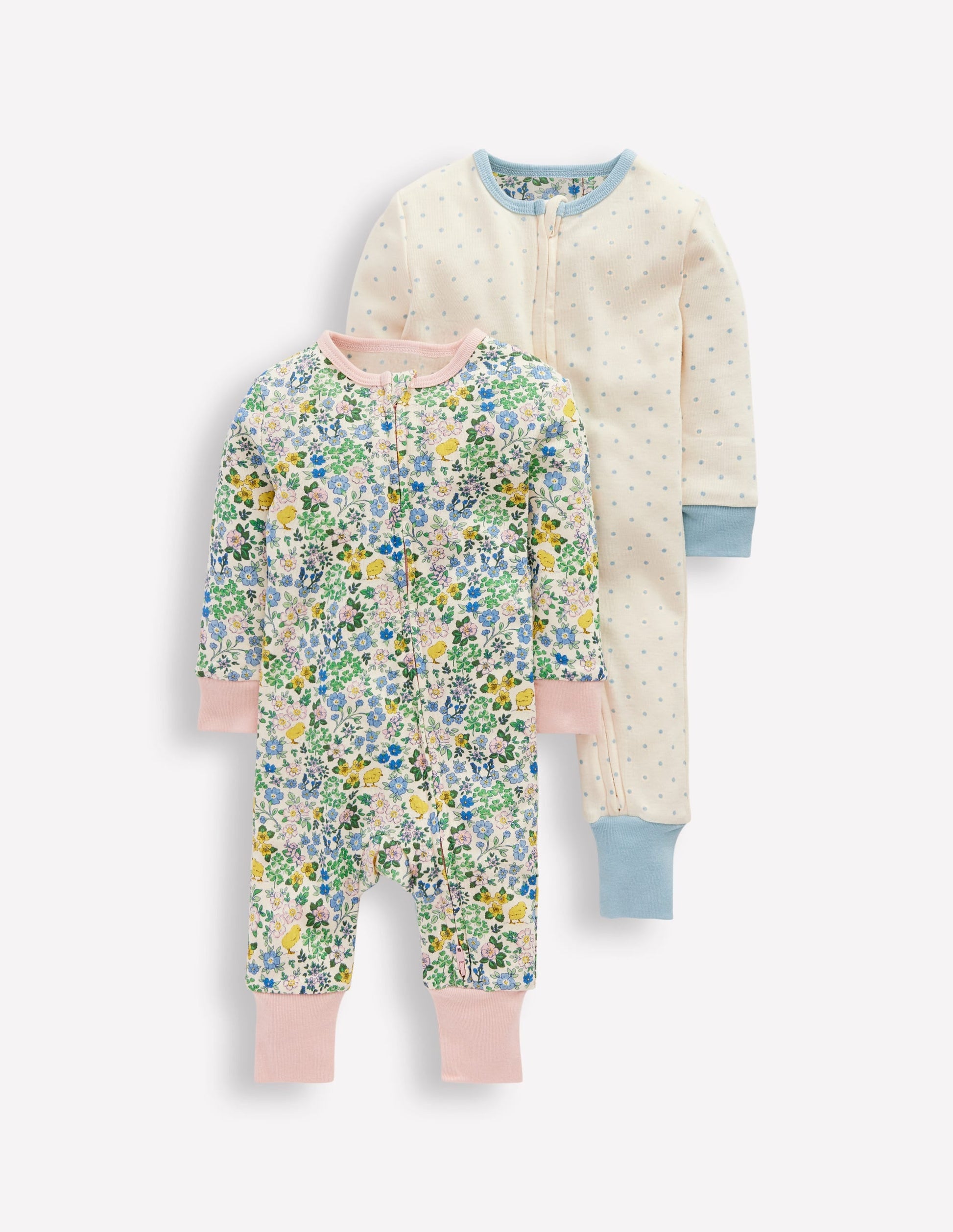 Twin Pack Rompers-Chick Floral-1