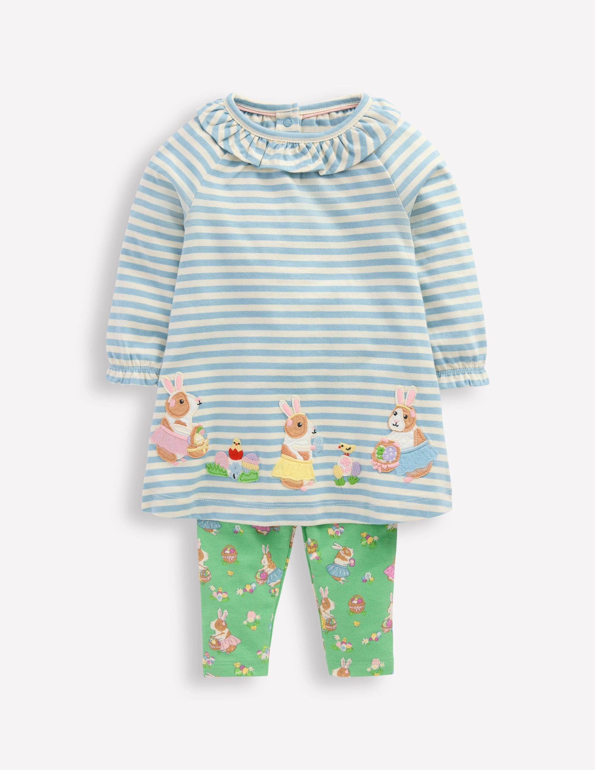 Jersey Logo Dress Set-Vintage Blue Guinea Pigs - Image 1