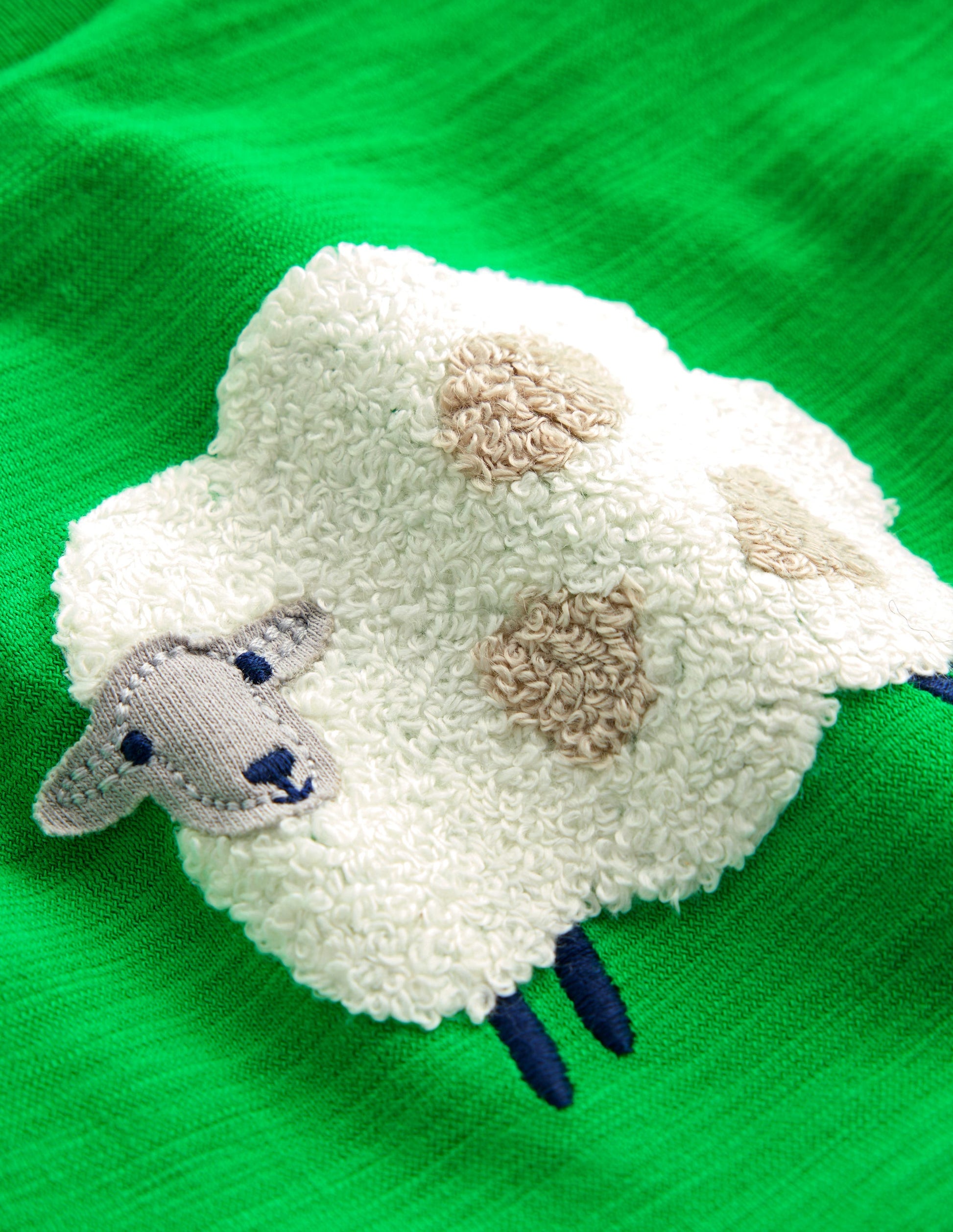 Bouclé Logo T-shirt-Sapling Green-4