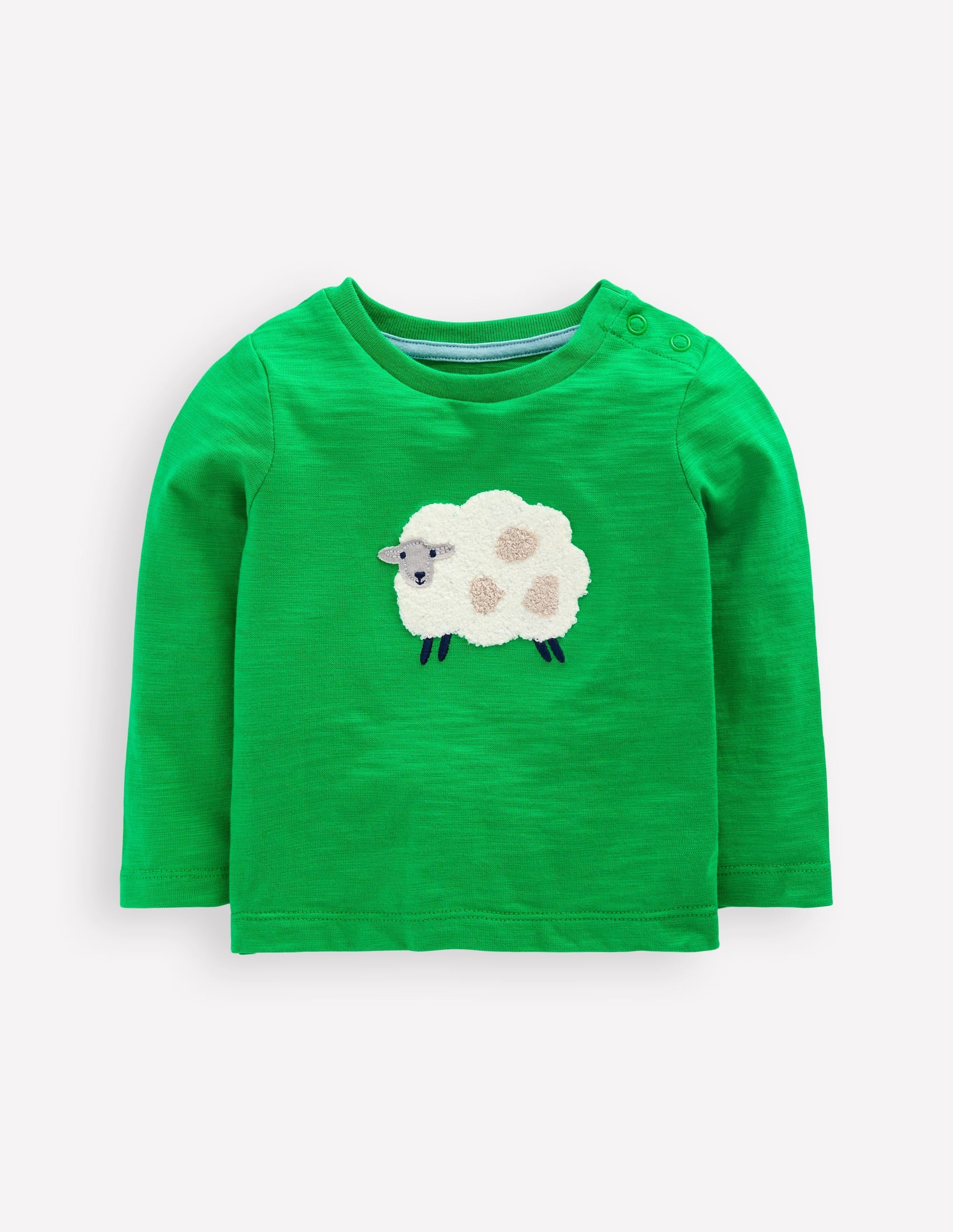 Bouclé Logo T-shirt-Sapling Green - Image 2