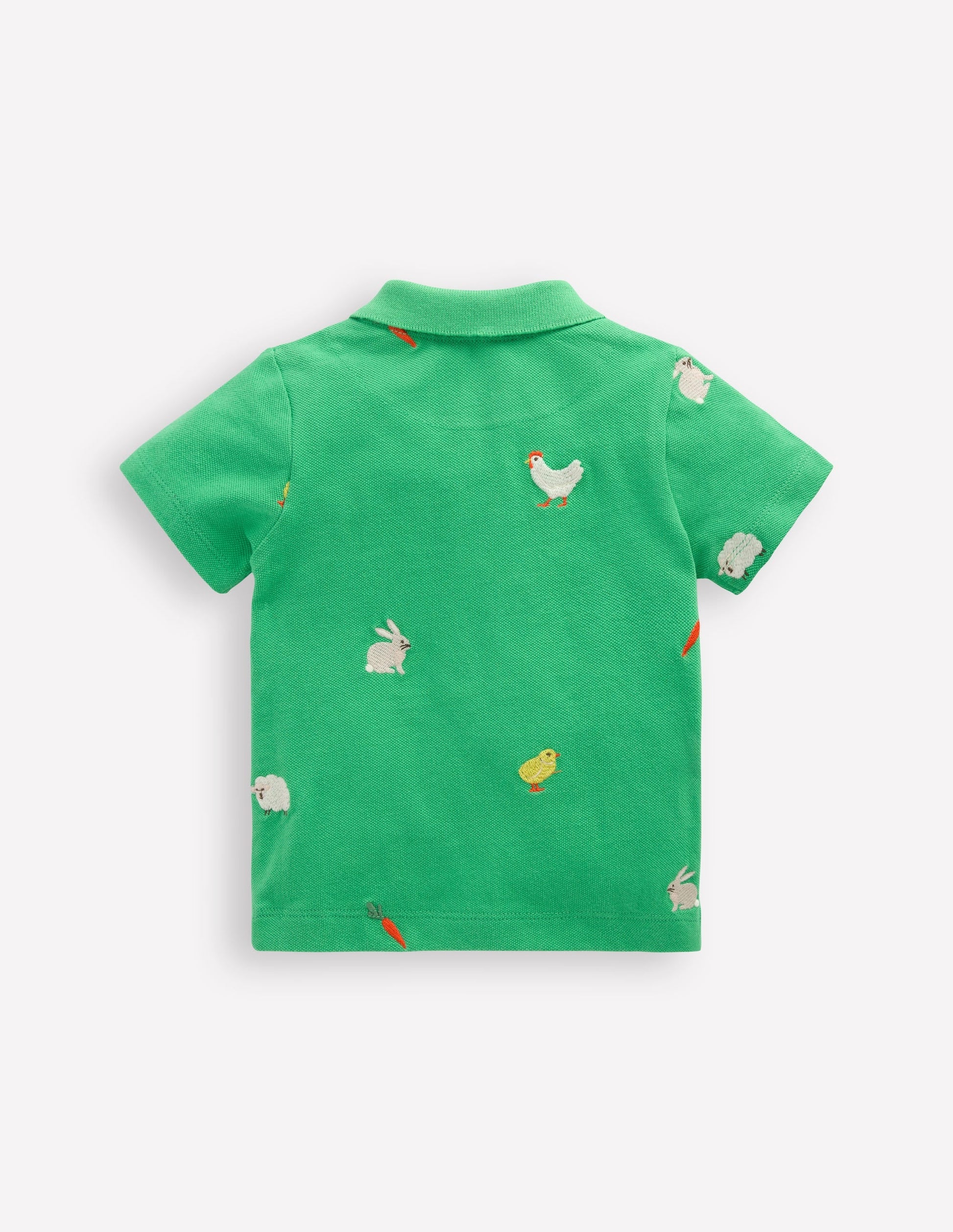 Embroidered Polo-Aloe Green-2