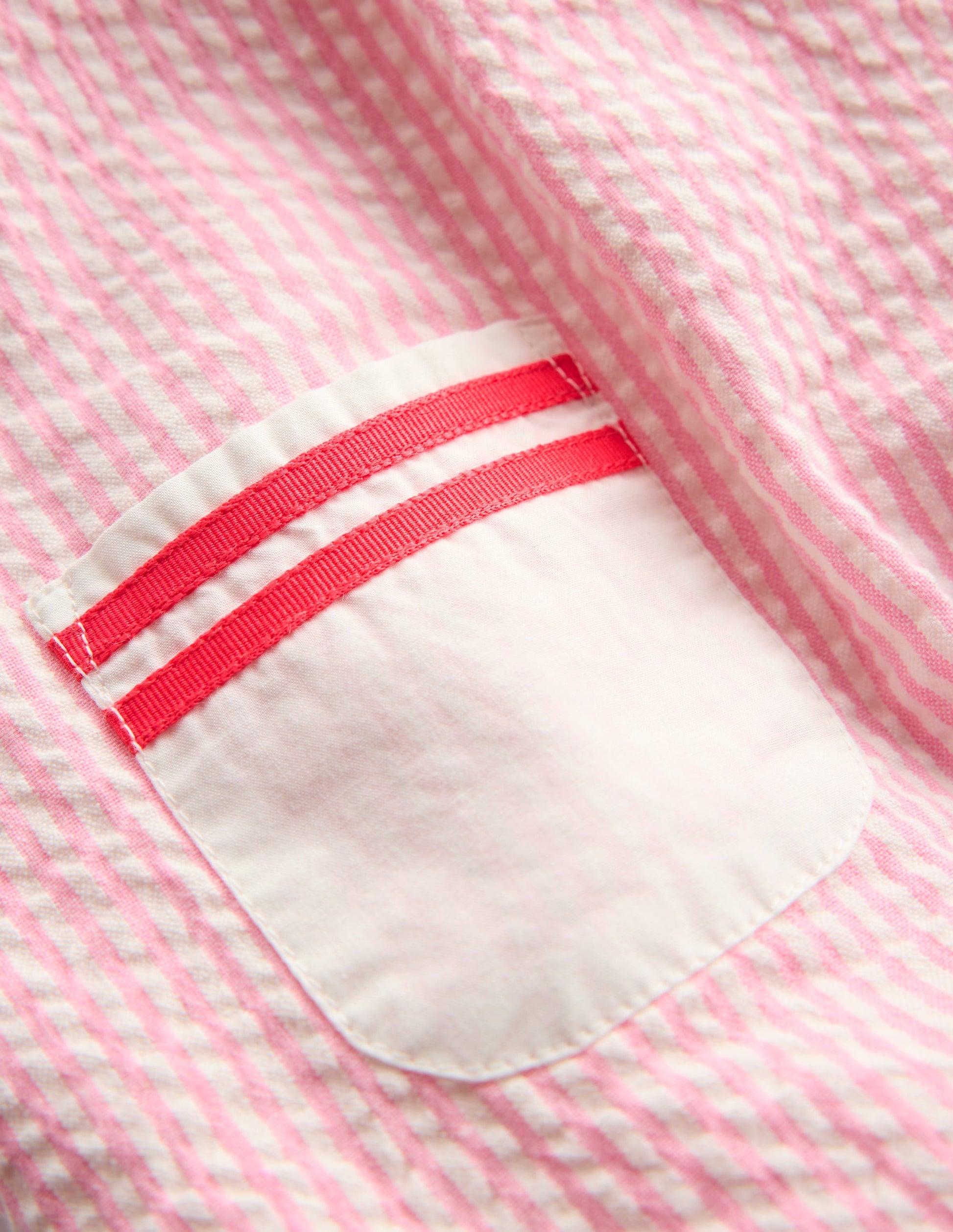 Heritage Nautical Romper-Pink Ticking Stripe-3