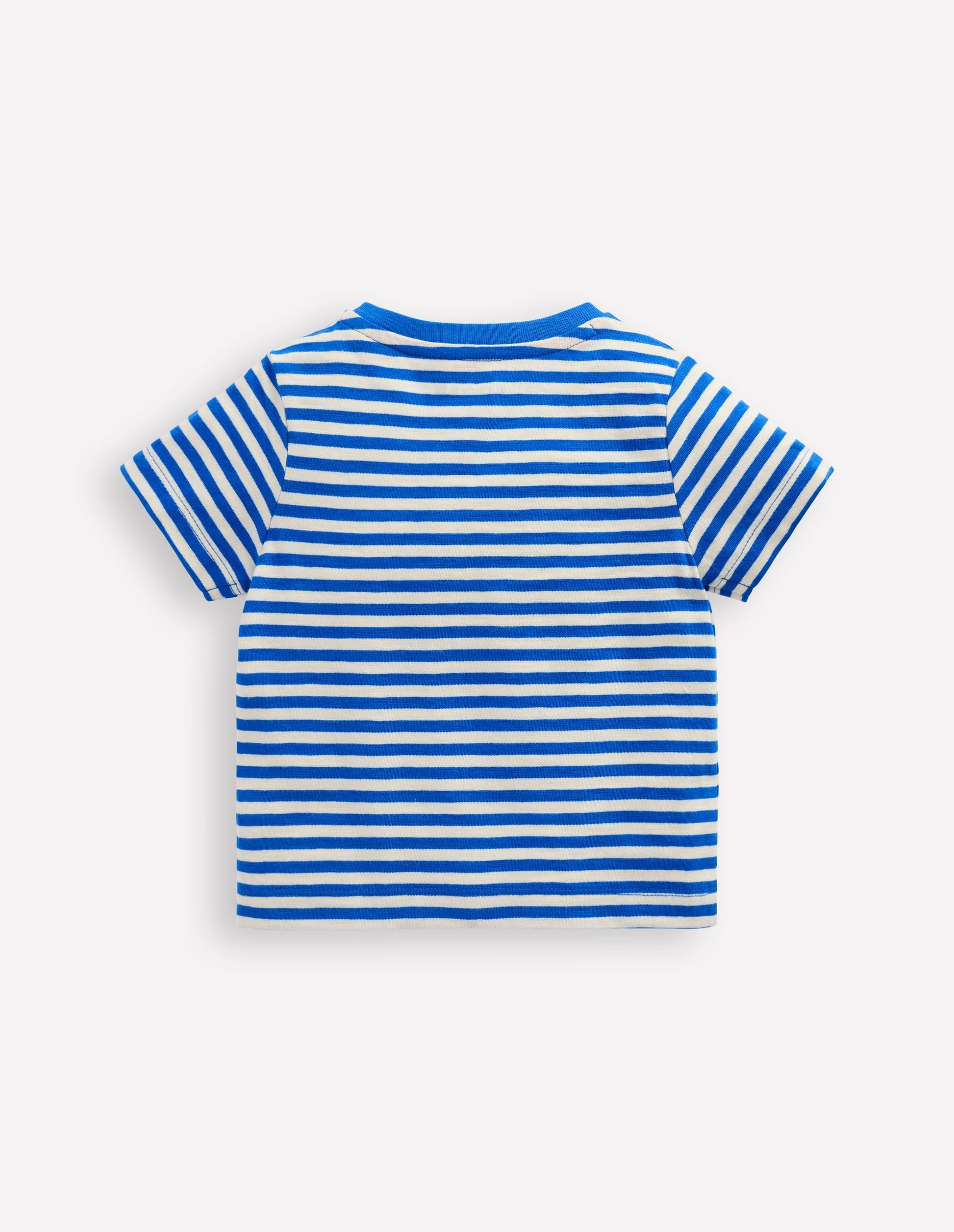 Fun Appliqué T-shirt-Soft Ivory/ Kingfisher Blue-2