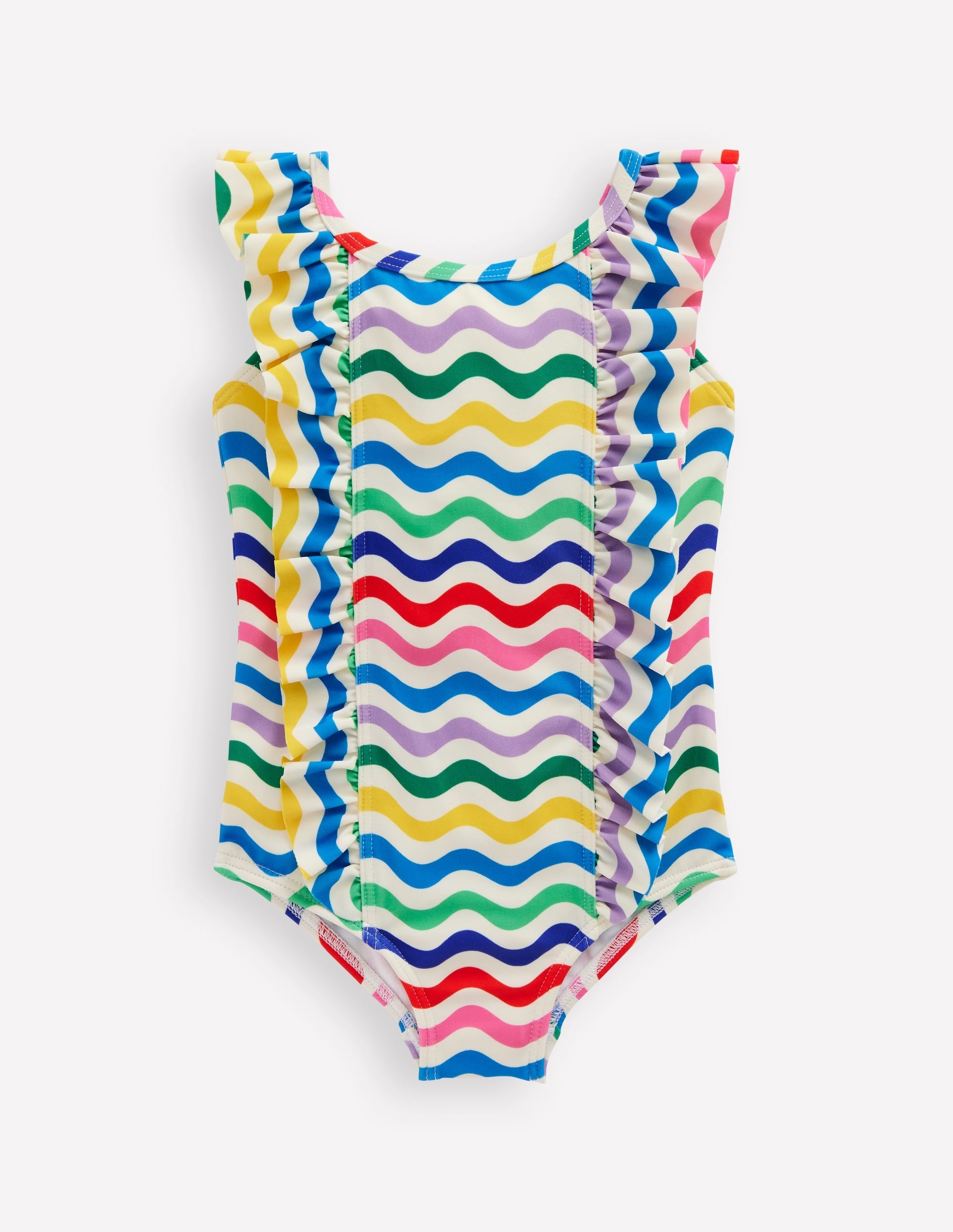 Frilly Swimsuit-Multi Small Wave - Image 1
