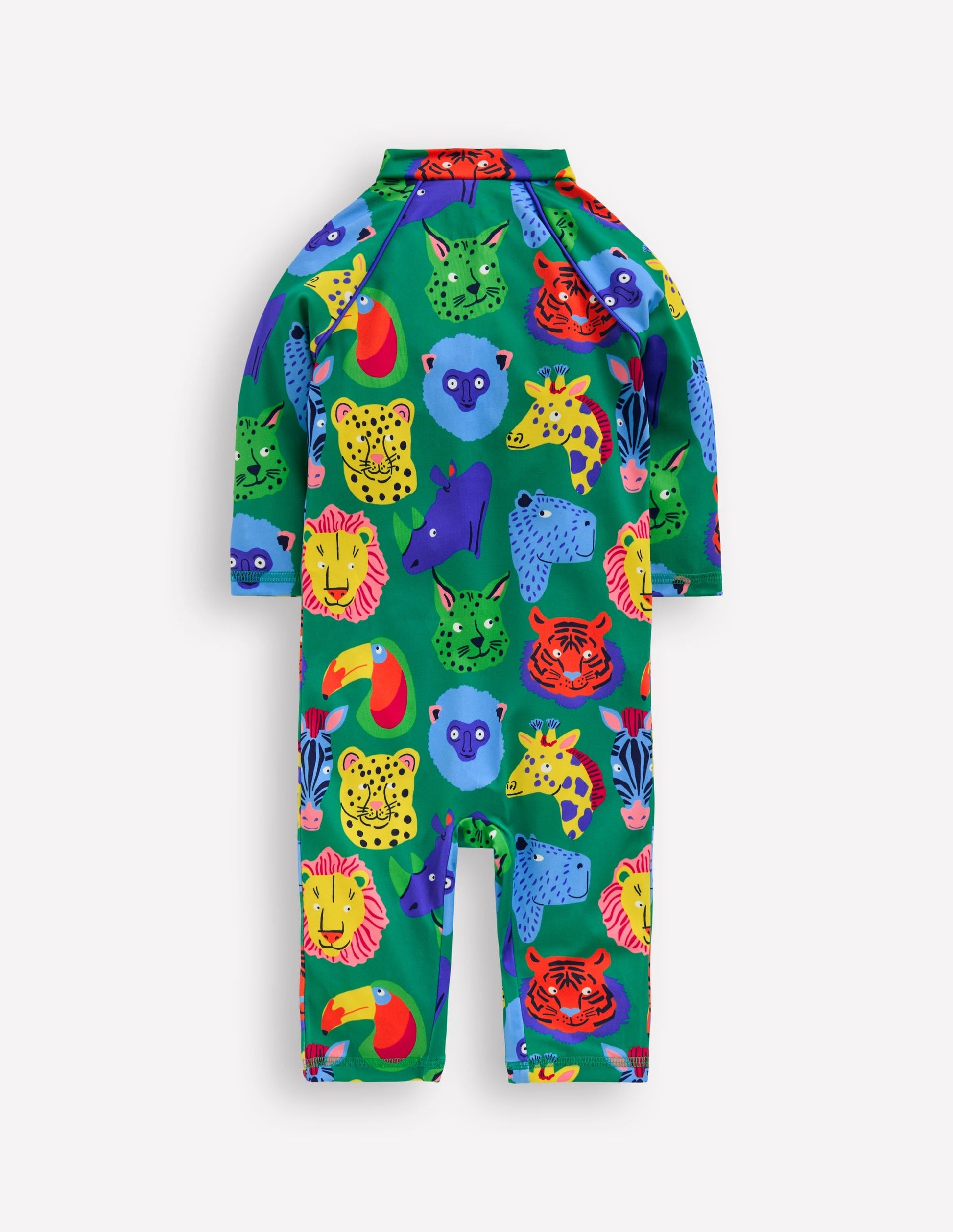 Fun Sun Safe Surfsuit-Multi Animal Faces-2