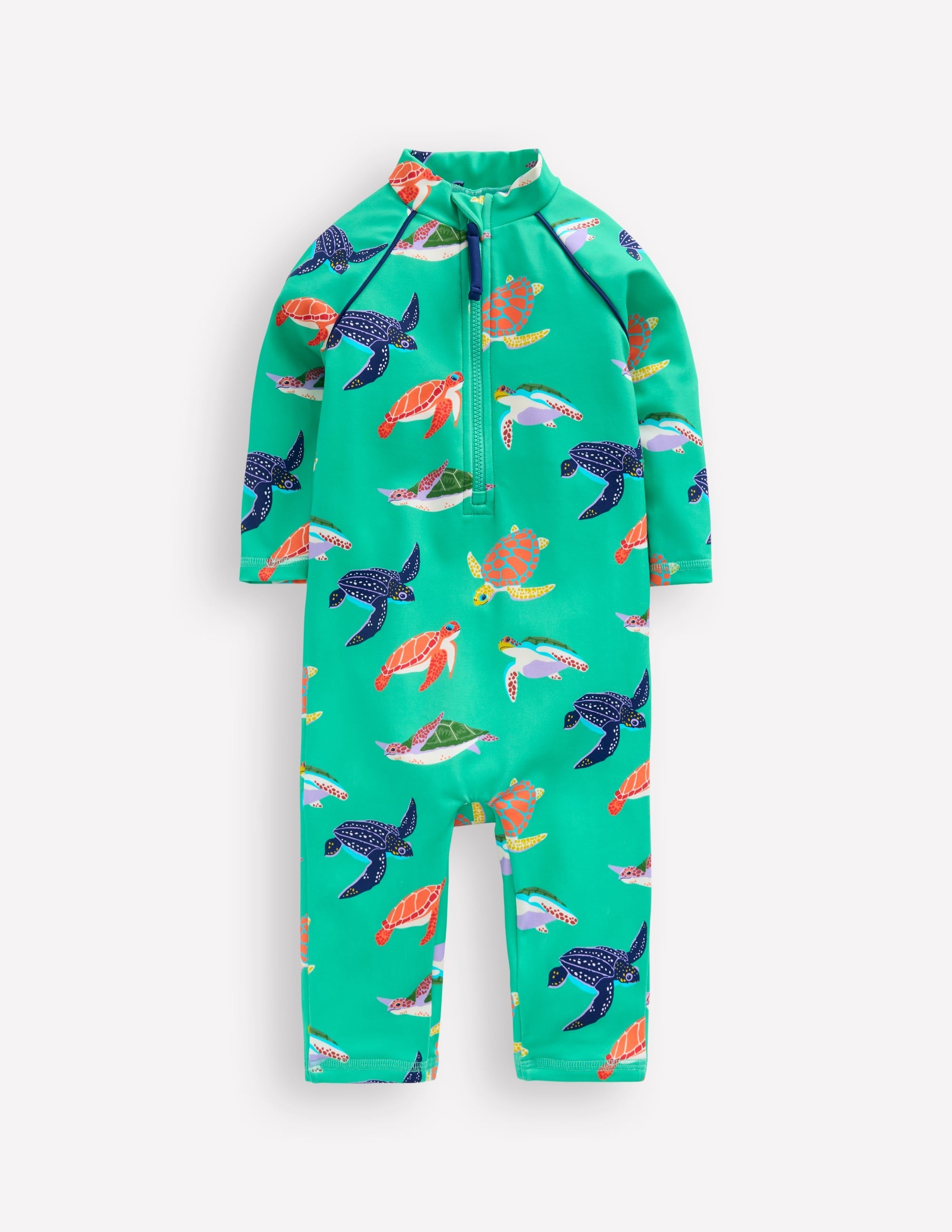 Fun Sun Safe Surfsuit-Aquamarine Blue Turtles - Image 2