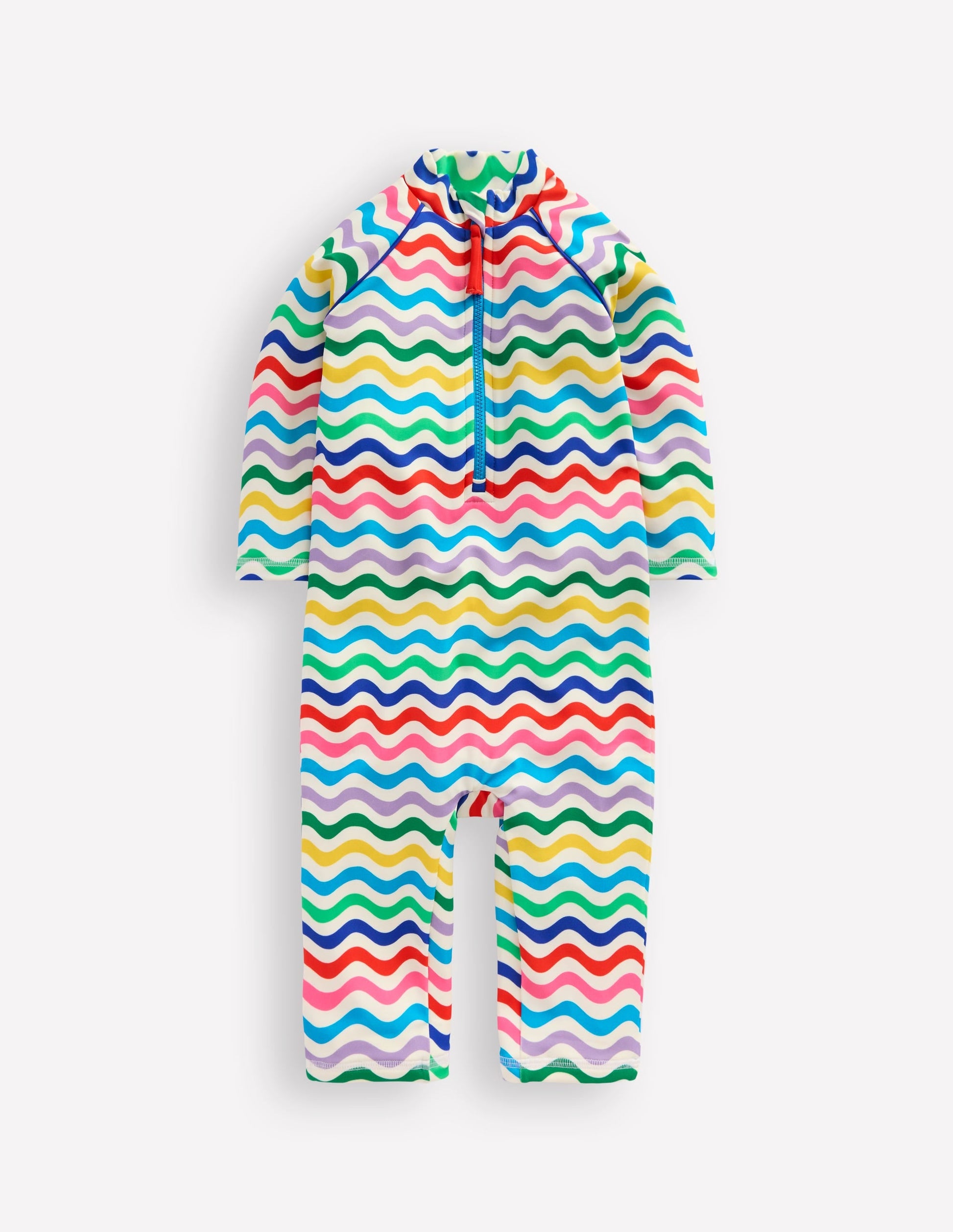 Fun Sun Safe Surfsuit-Multi Small Wave-1