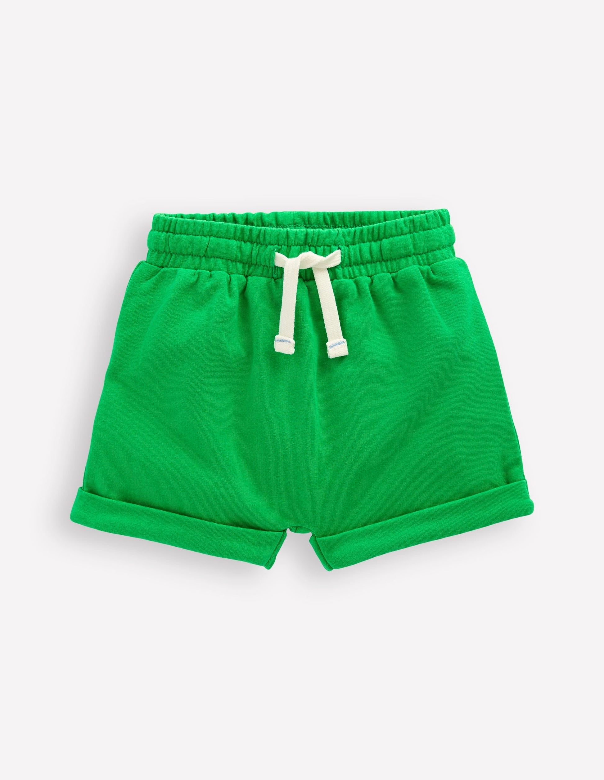 Boys Jersey Shorts-Sapling Green-1