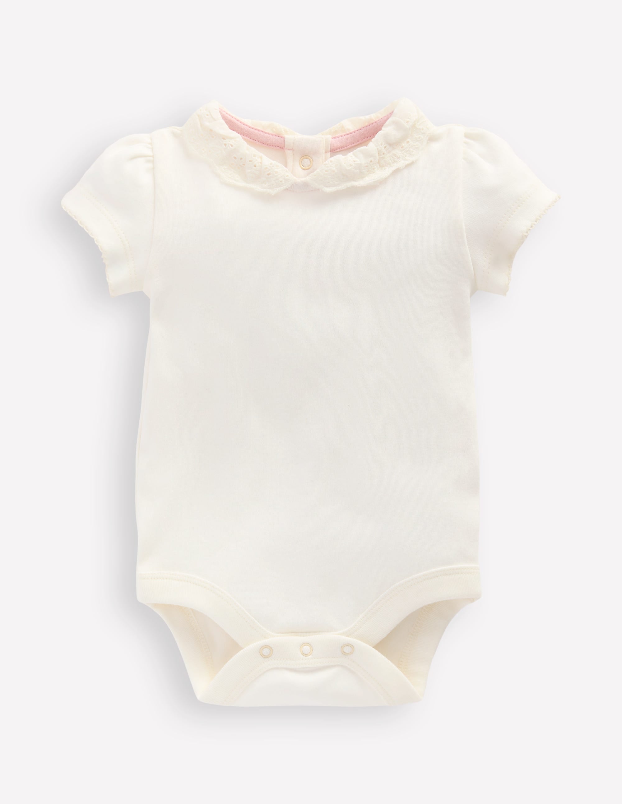 Broderie Collared Body-Soft Ivory - Image 1