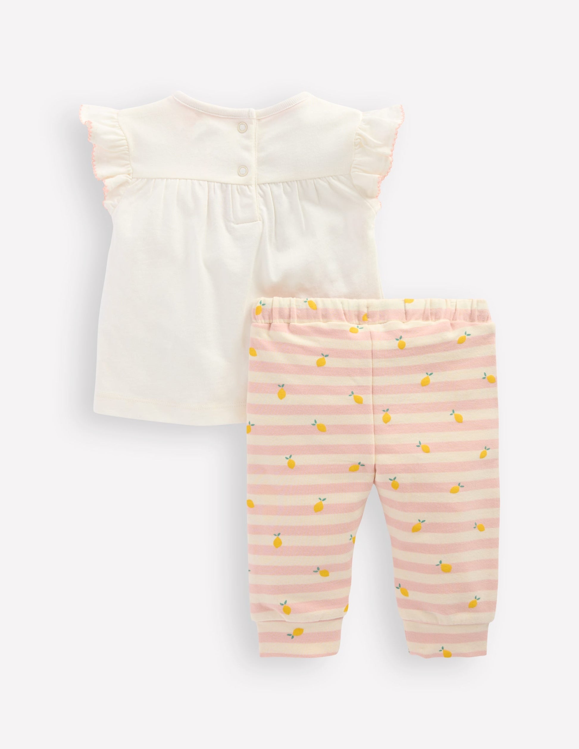 Embroidered Jersey Set-Soft Ivory Fruit-2