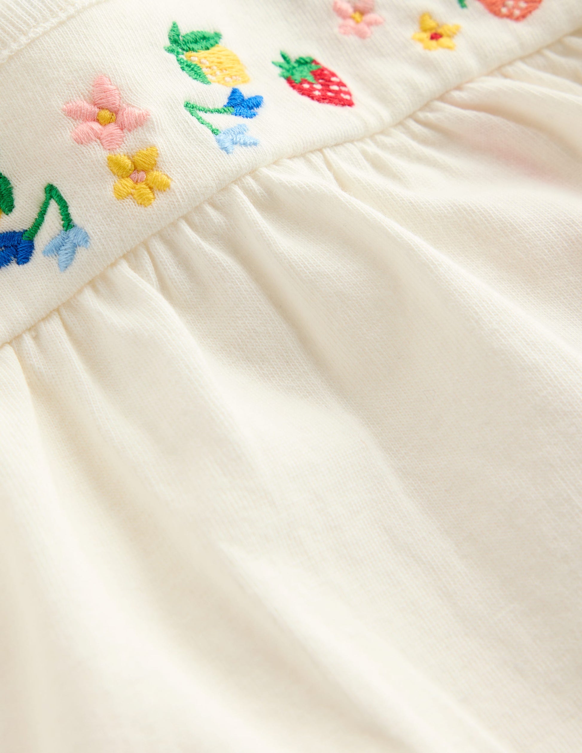 Embroidered Jersey Set-Soft Ivory Fruit-3
