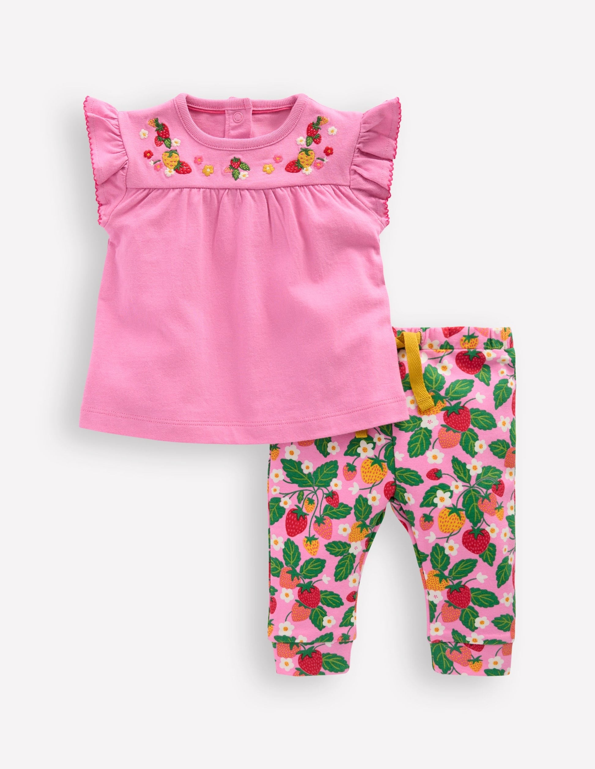 Embroidered Jersey Set-Vintage Mauve Strawberries-1