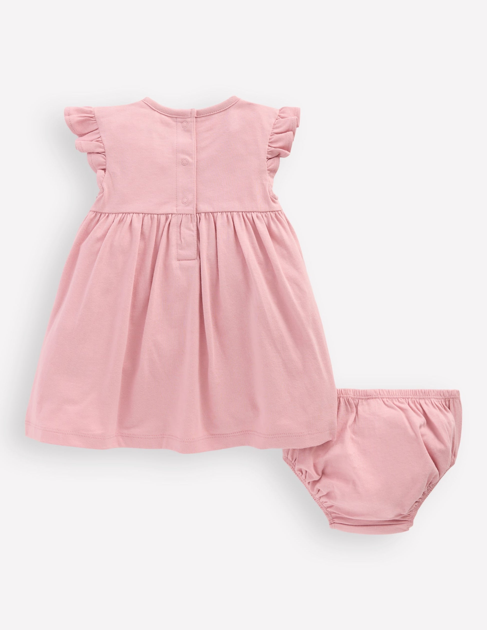 Logo Jersey Frill Sleeve Dress-Zephyr May Day Animals-2