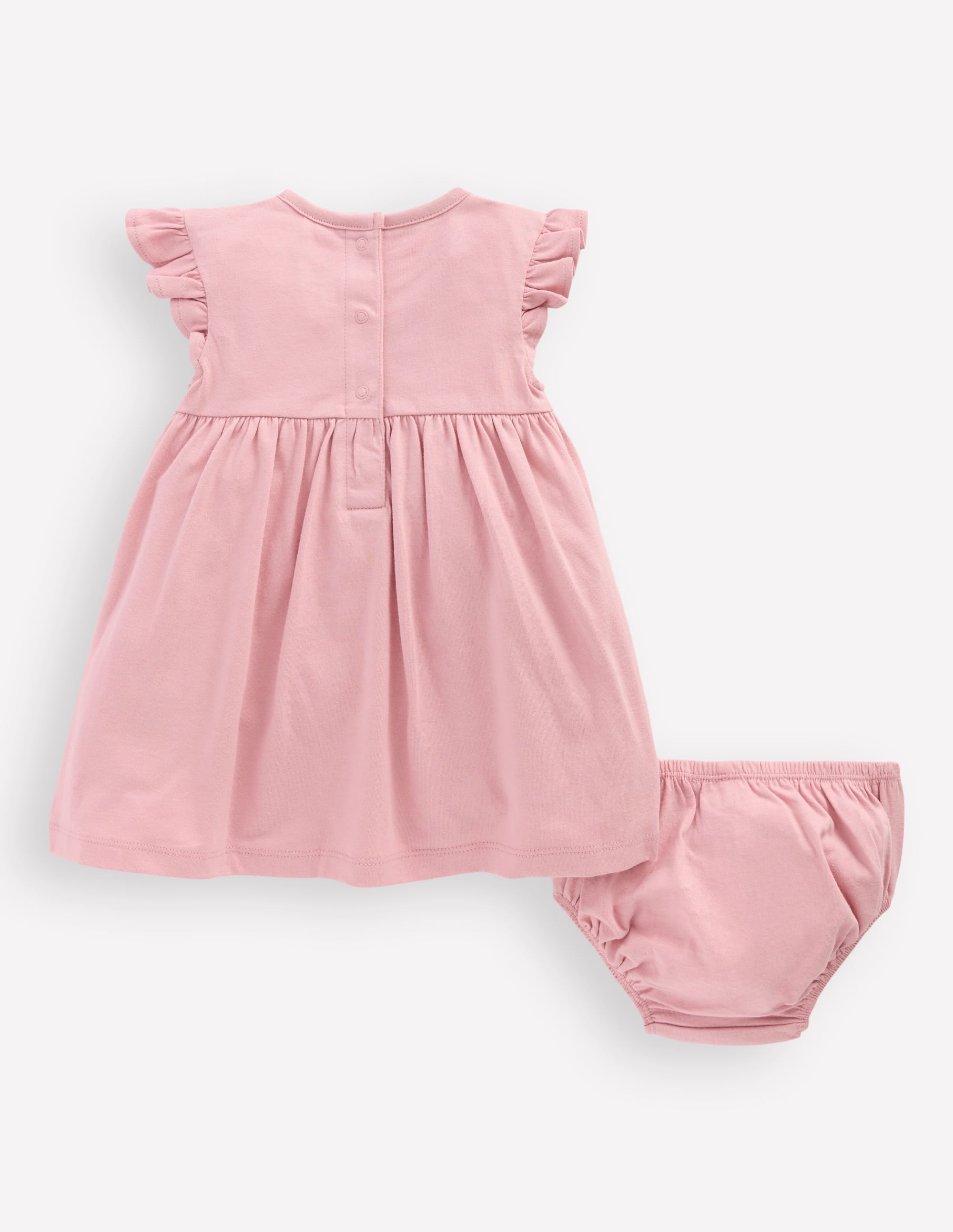 Logo Jersey Frill Sleeve Dress-Zephyr May Day Animals - Image 2