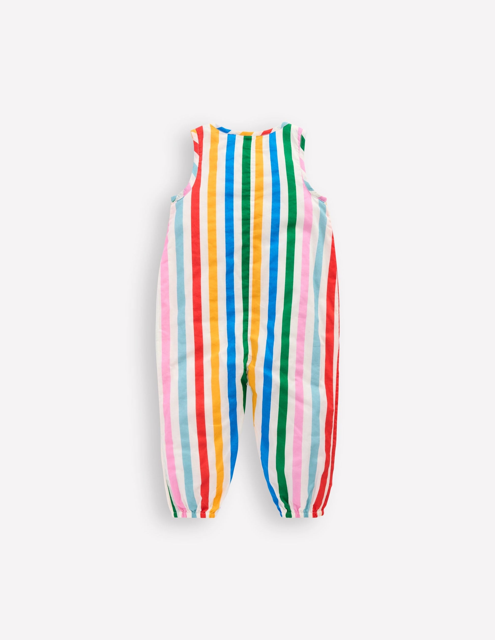 Woven Romper-Rainbow Multi Stripe-2