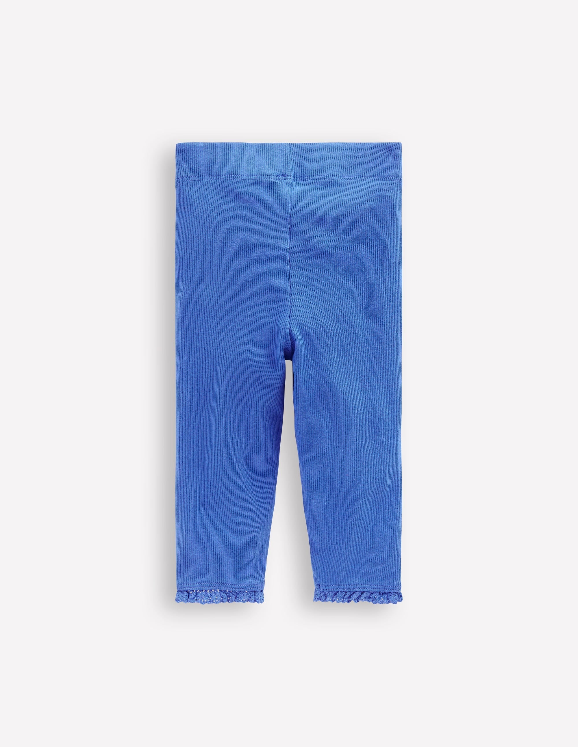 Girls Ribbed Leggings-Bluejay - Image 2