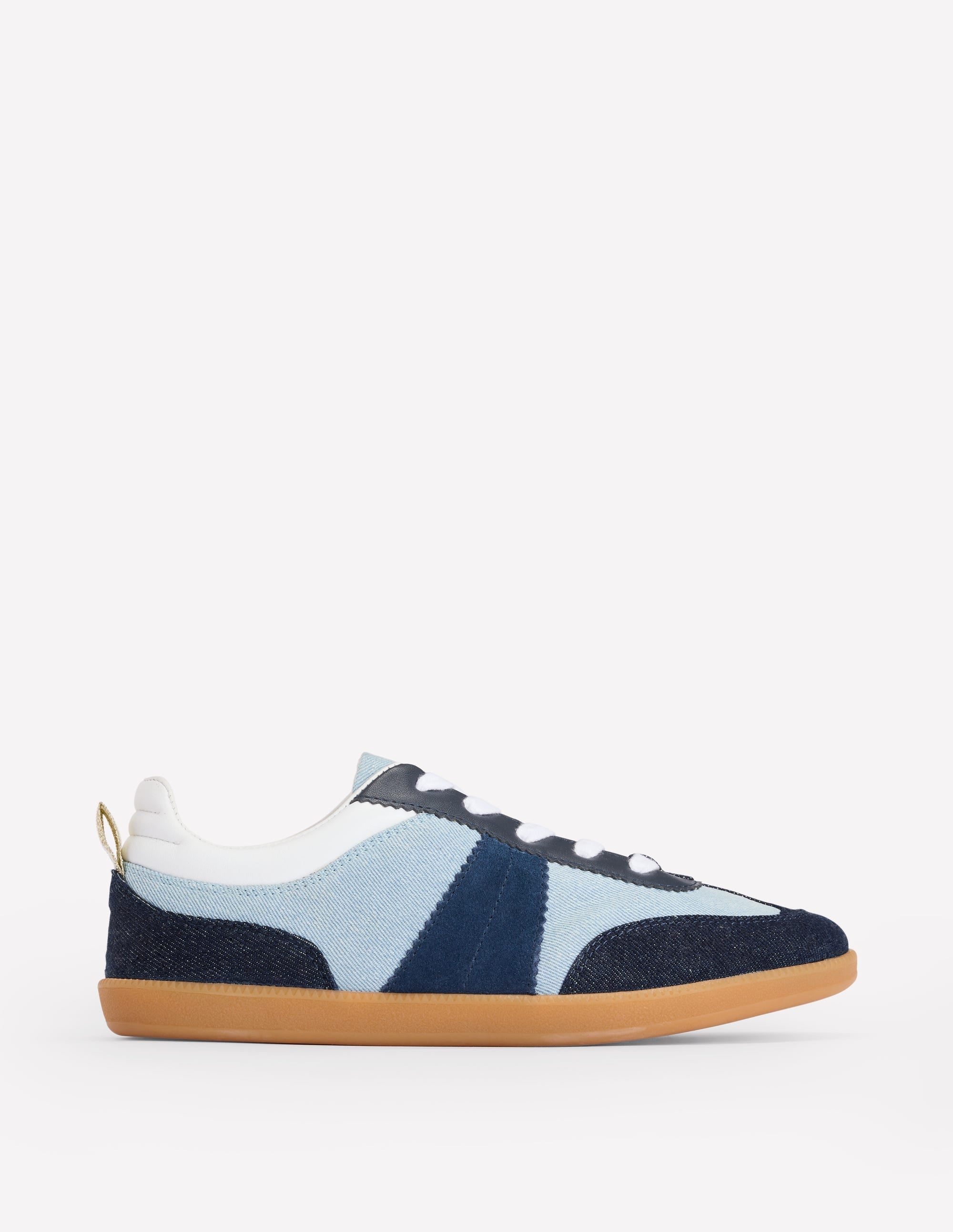 Erin Retro Tennis Trainers-Denim - Image 1