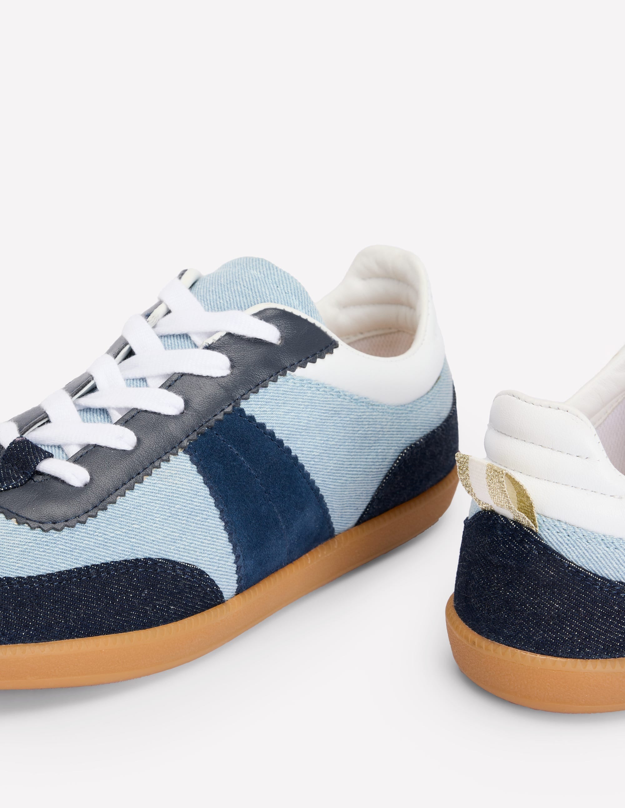 Erin Retro Tennis Trainers-Denim - Image 4