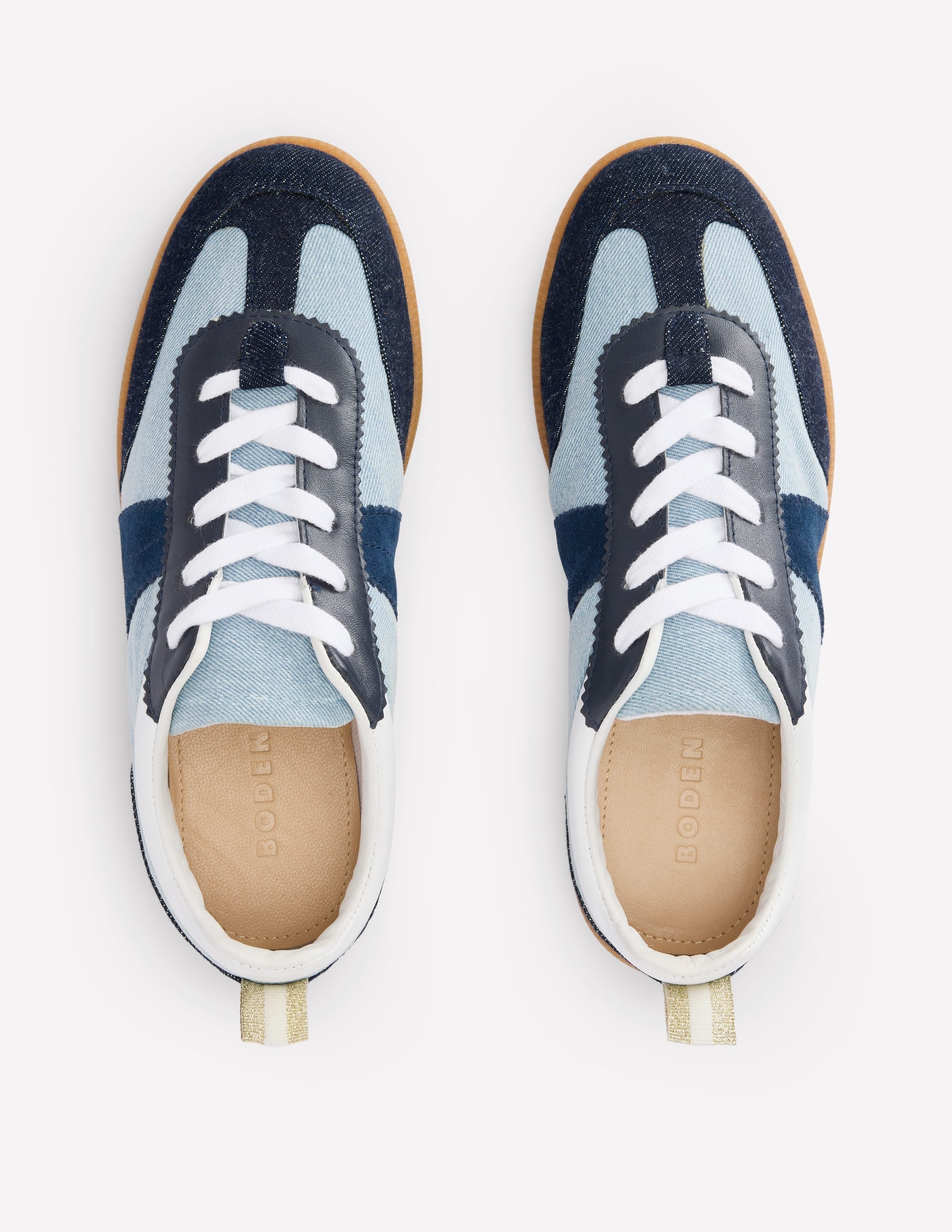 Erin Retro Tennis Trainers-Denim - Image 5