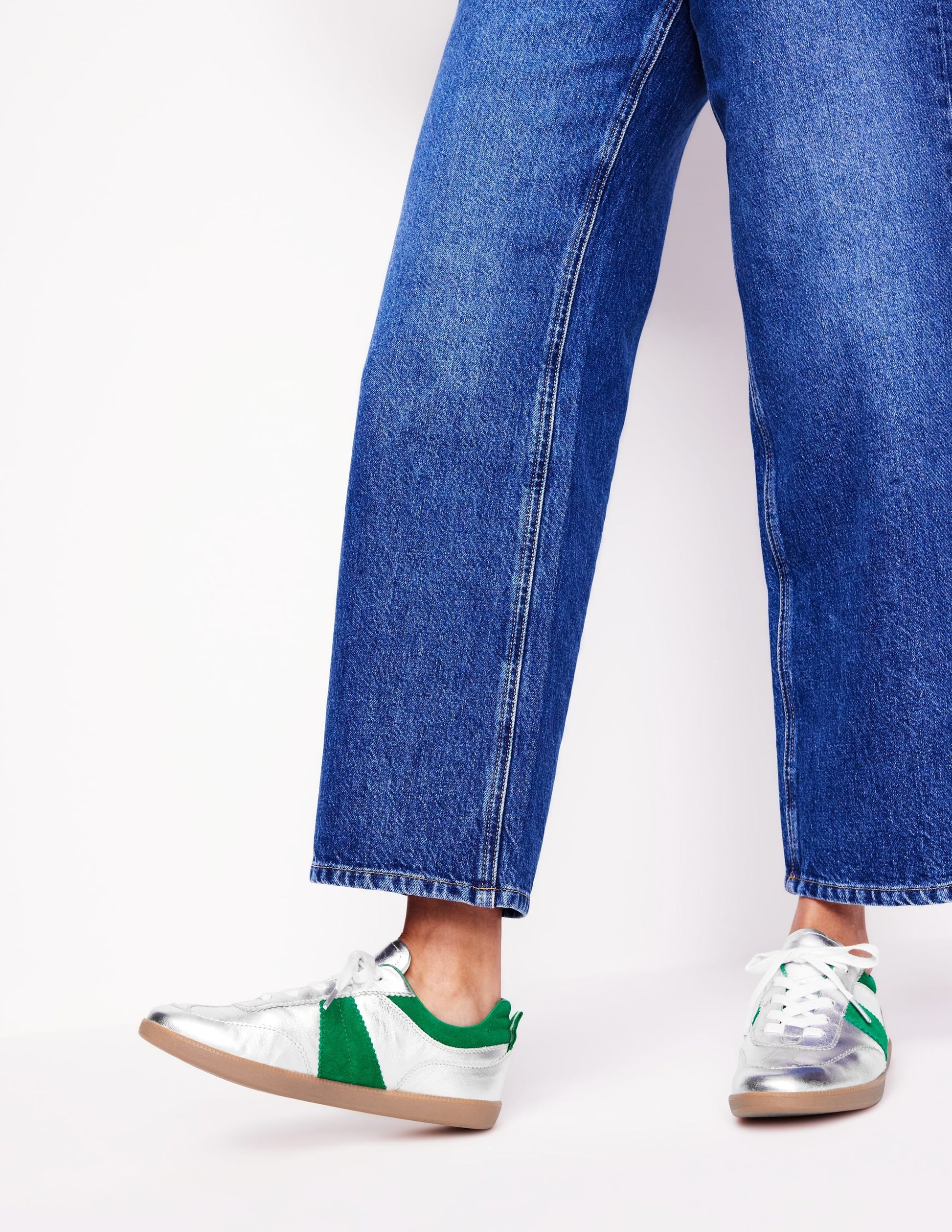 Erin Retro Tennis Trainers-Silver-3