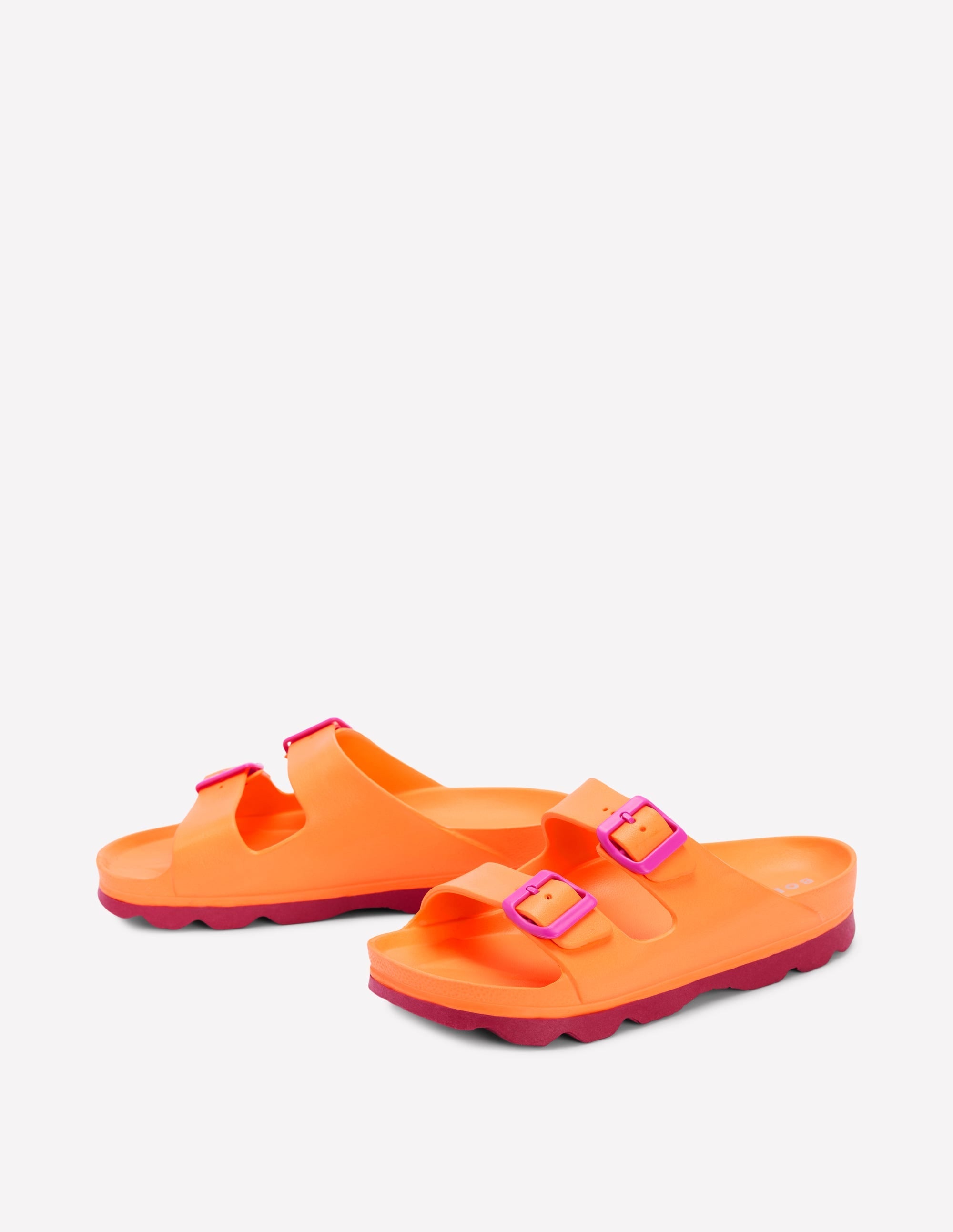 Lyla Double Buckle Slide-Orange - Image 3