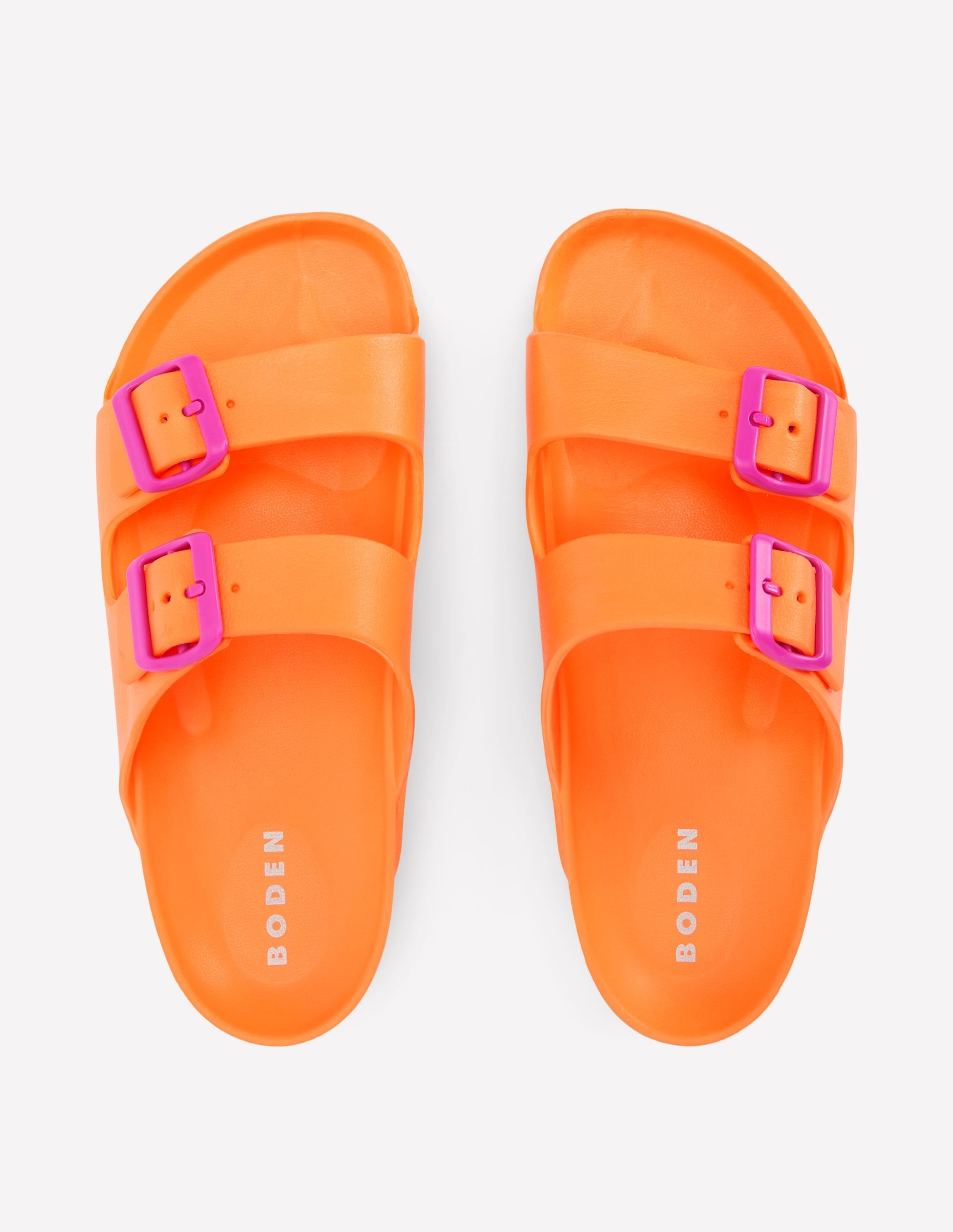 Lyla Double Buckle Slide-Orange - Image 5