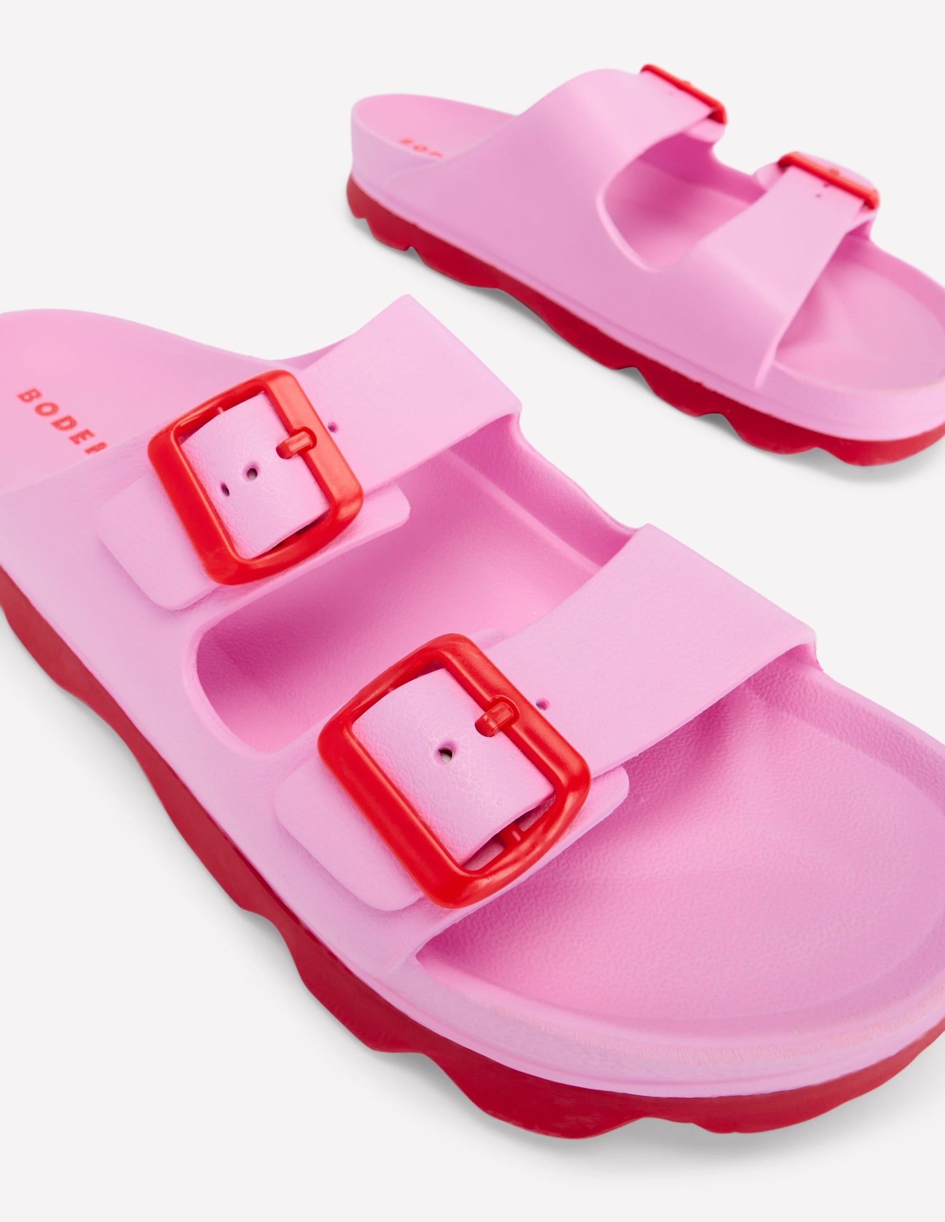 Lyla Double Buckle Slide-Soft Pink-4