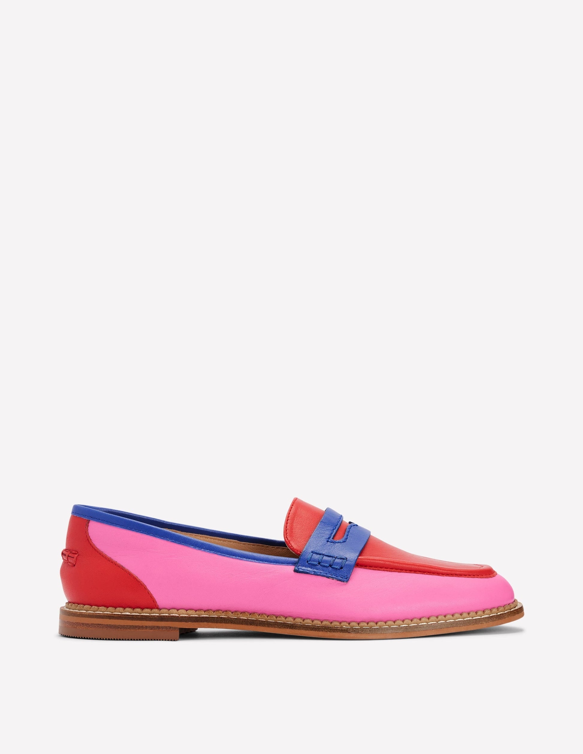 Nya Penny Loafers-Multi Colourblock-1