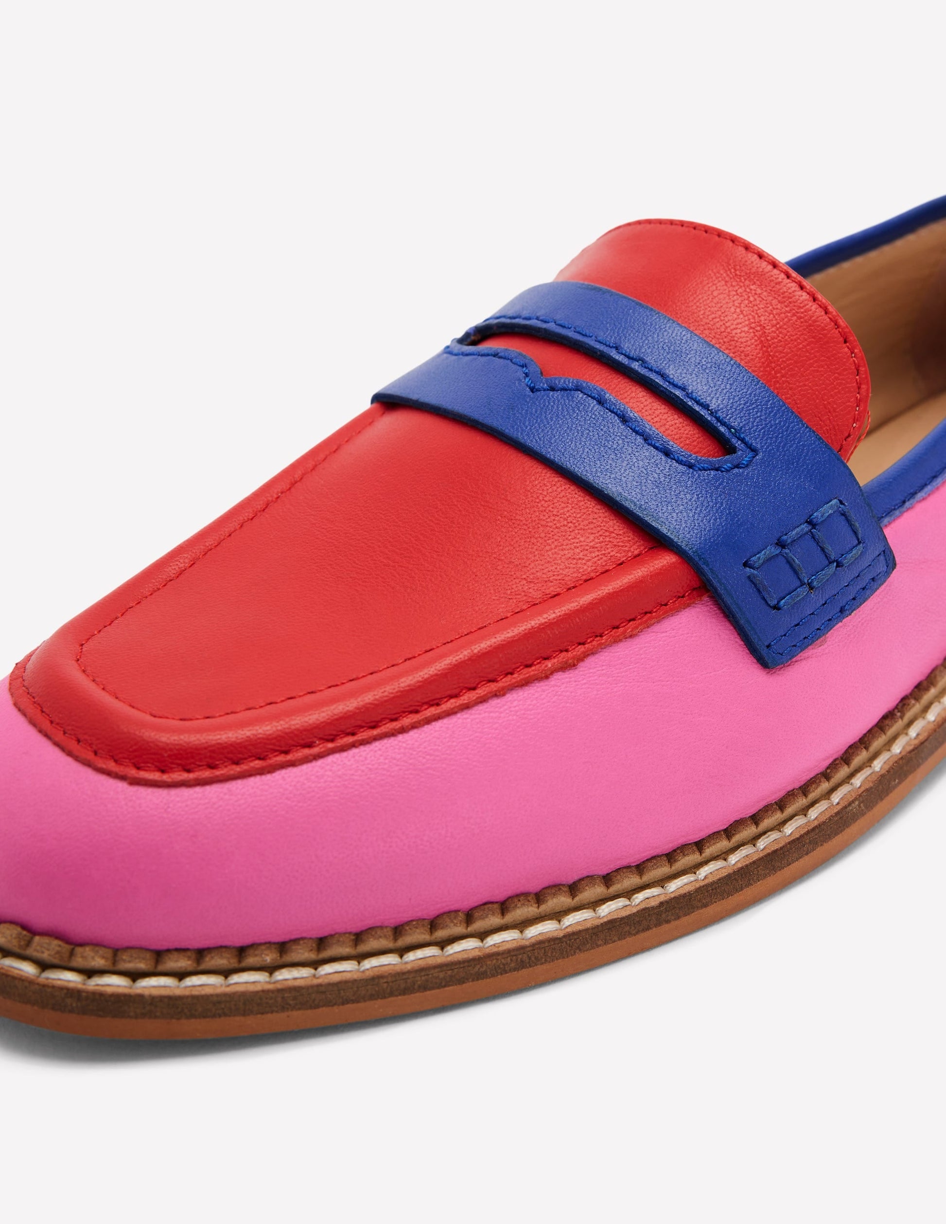 Nya Penny Loafers-Multi Colourblock-4