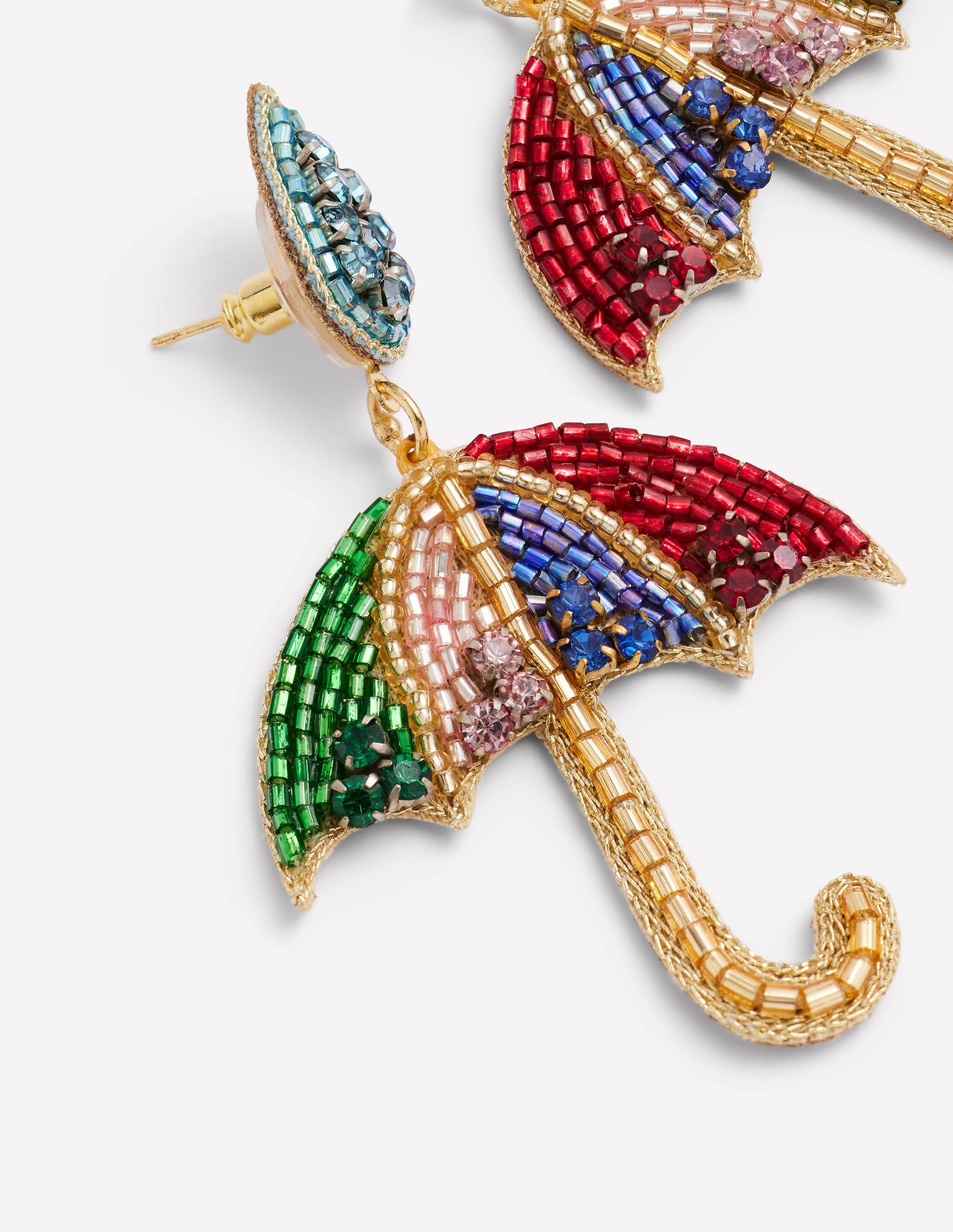 Beady Motif Earrings-Umbrella-3