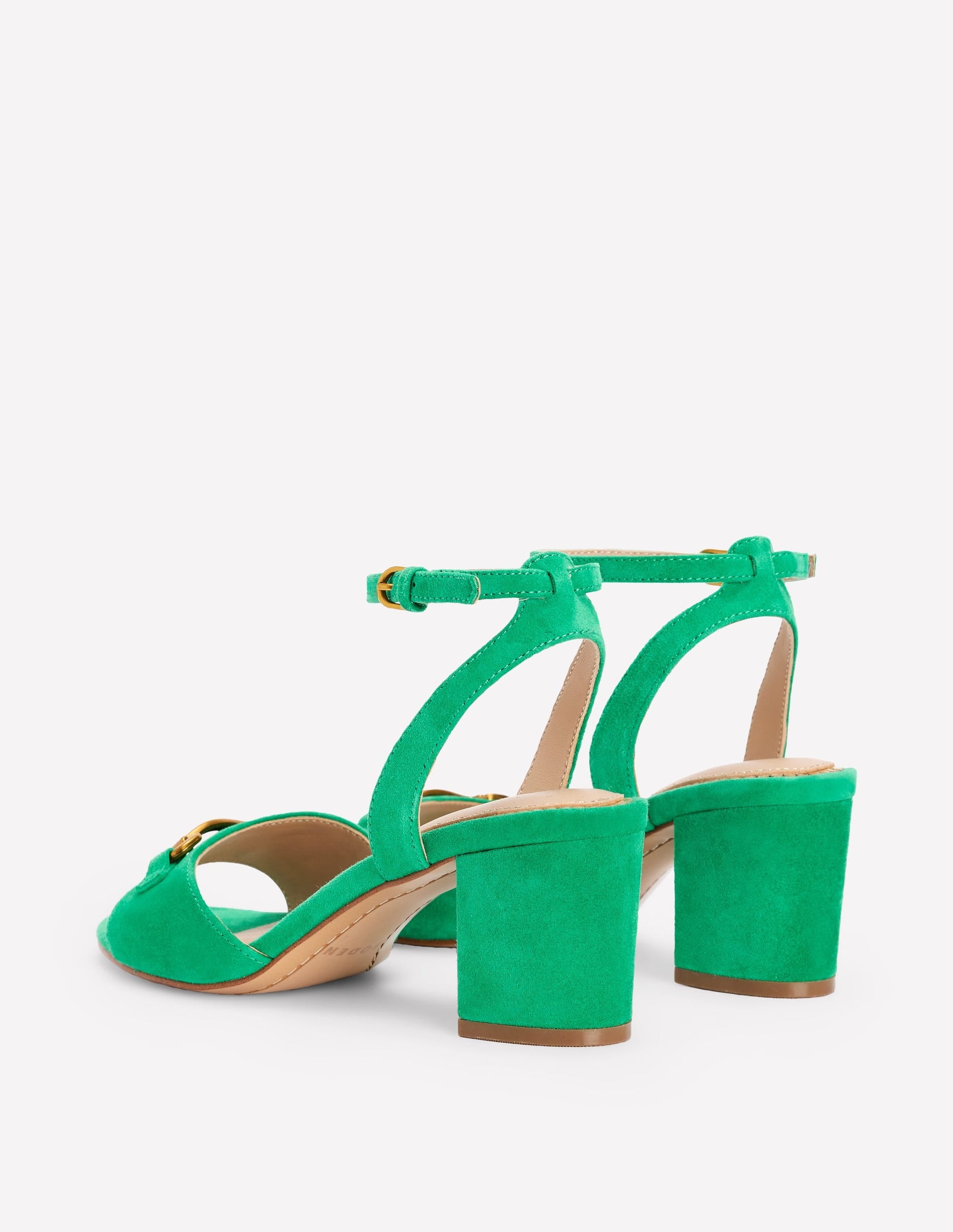 Iris Snaffle Block Heel Sandal-Rich Emerald-4